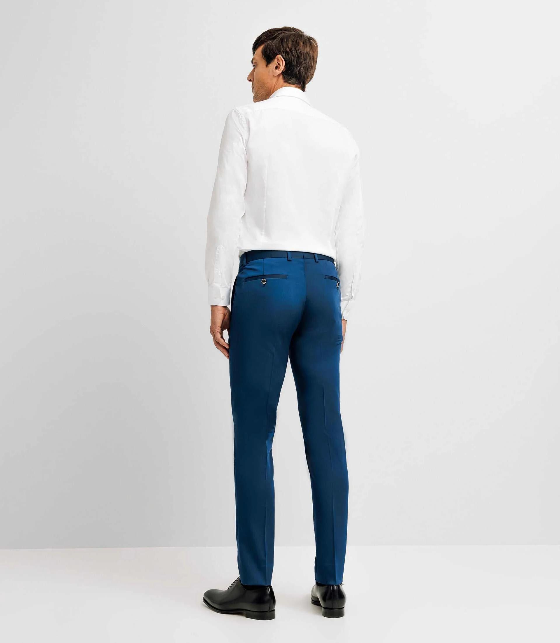 Pantalon ville tissu technique bleu - Image 4