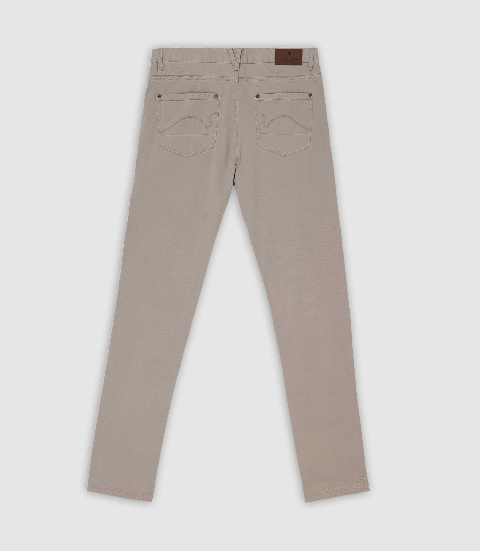 Pantalon slim 5 poches casual beige PEACH - Image 2