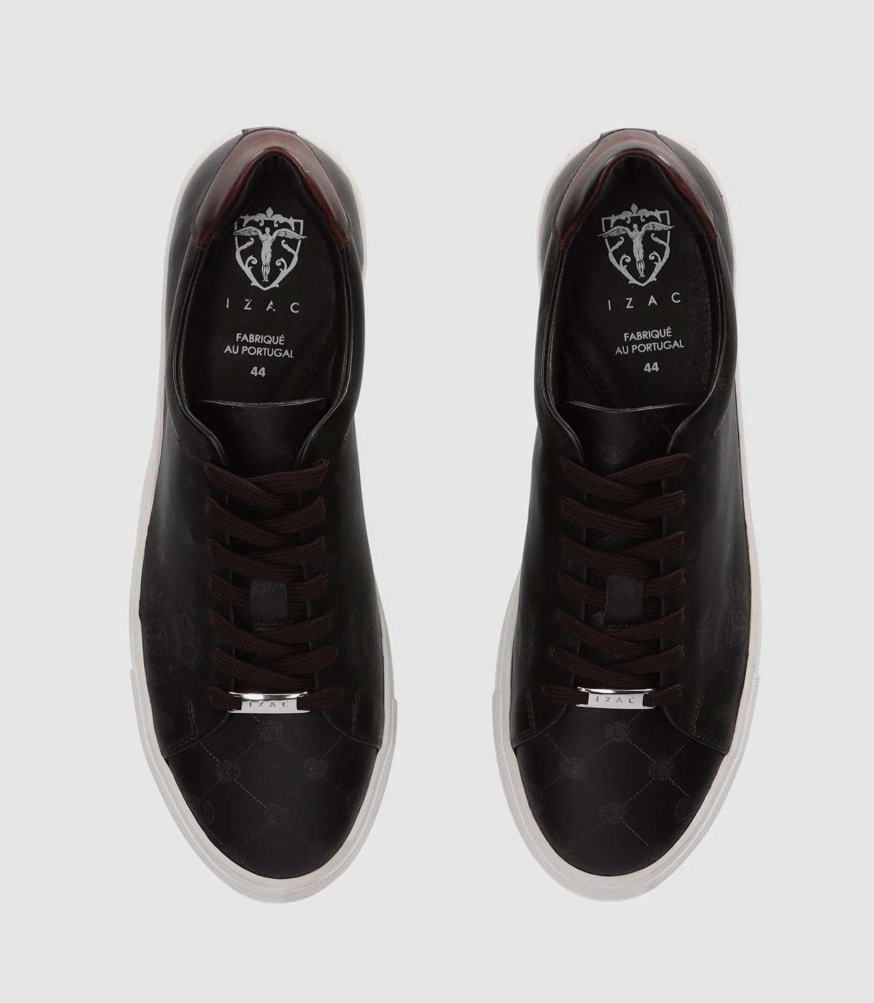 Sneakers basses en cuir marron OPRAH - Image 4