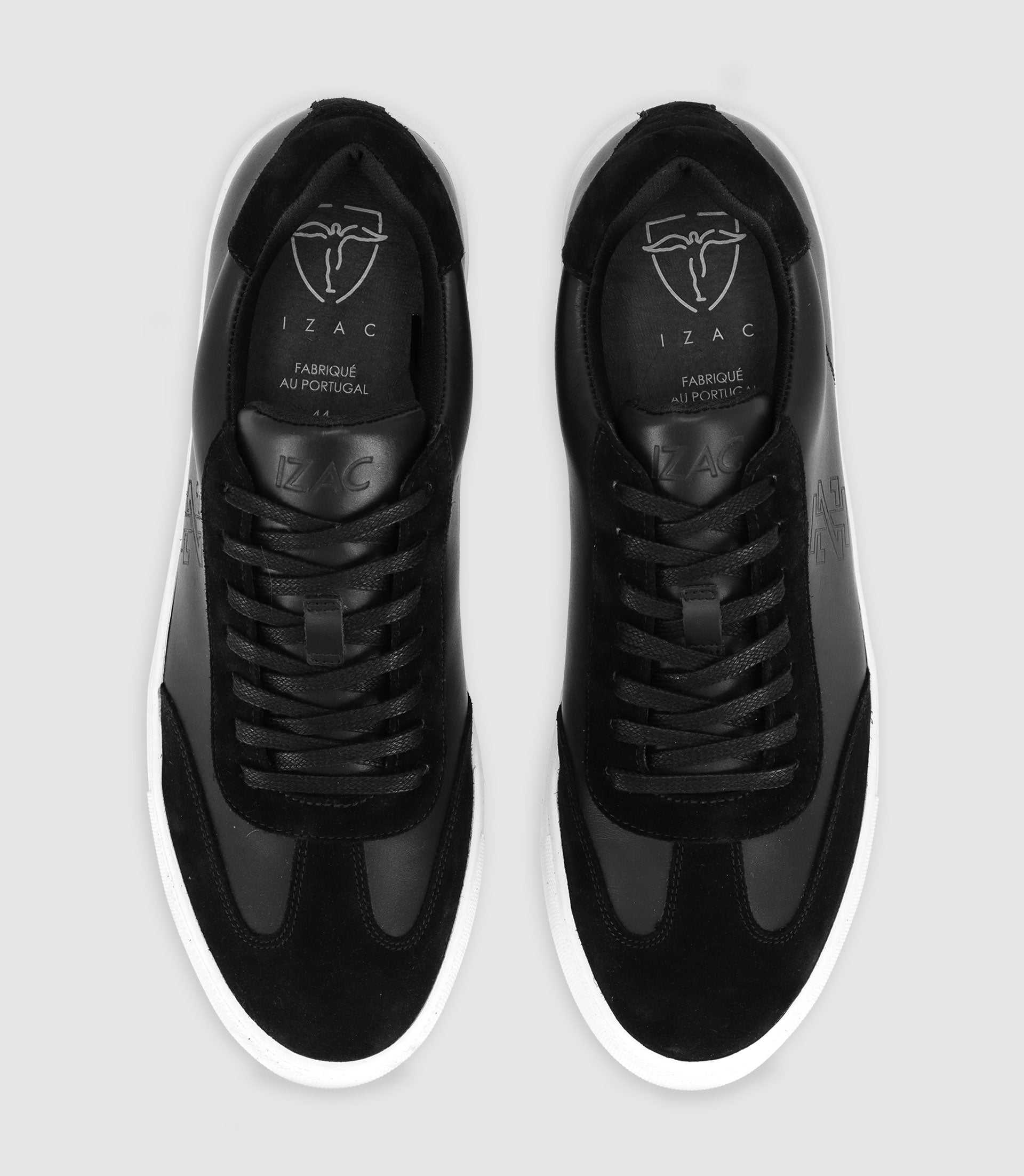 Sneakers à lacets en cuir noires - Image 3