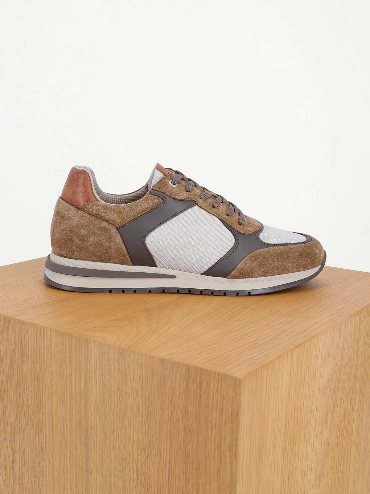 Baskets en cuir beige - Image 3