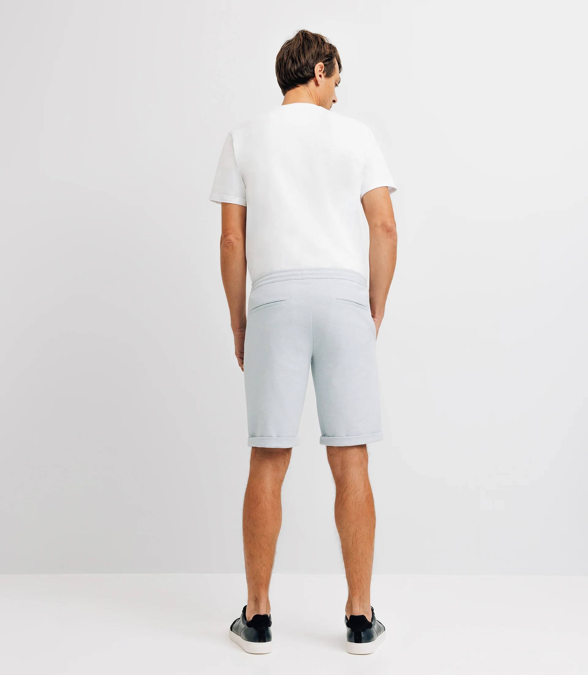 Bermuda coton stretch ciel - Image 4