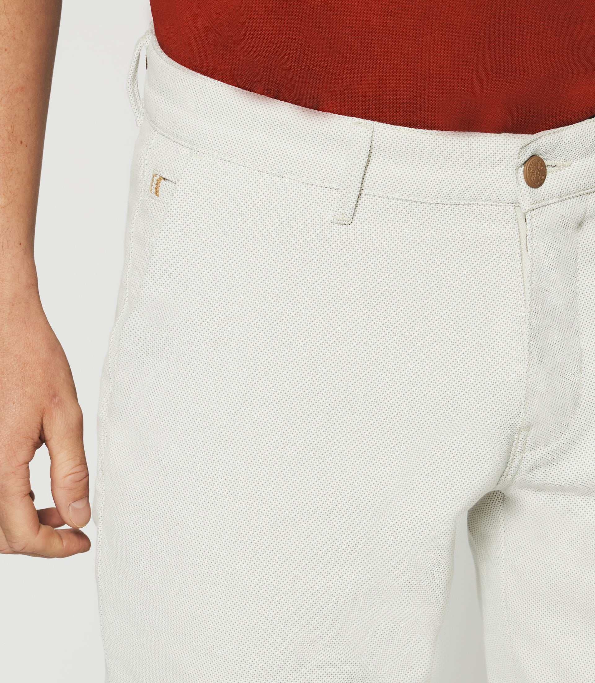 Bermuda en coton beige - Image 4
