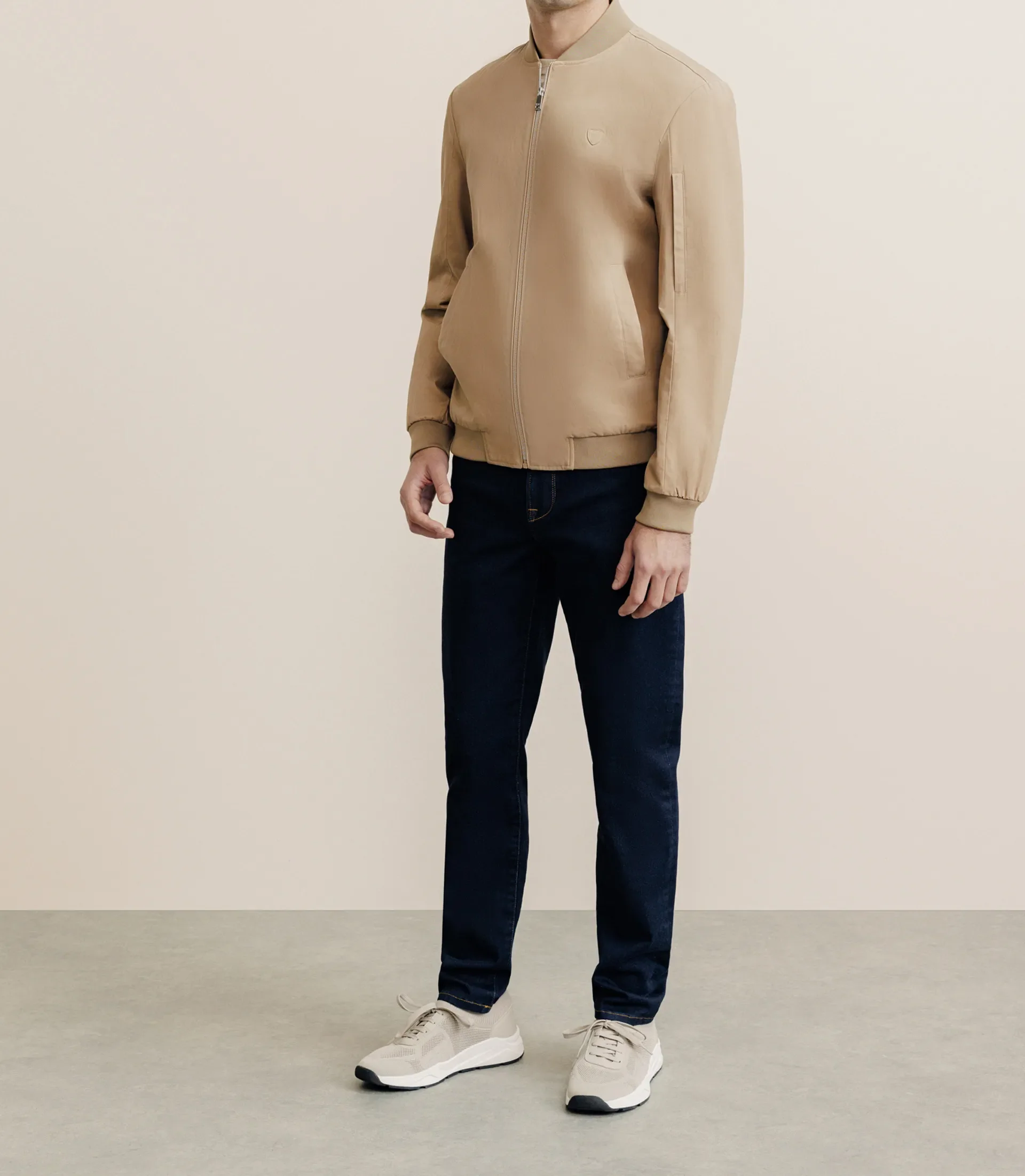Blouson col teddy beige - Image 4