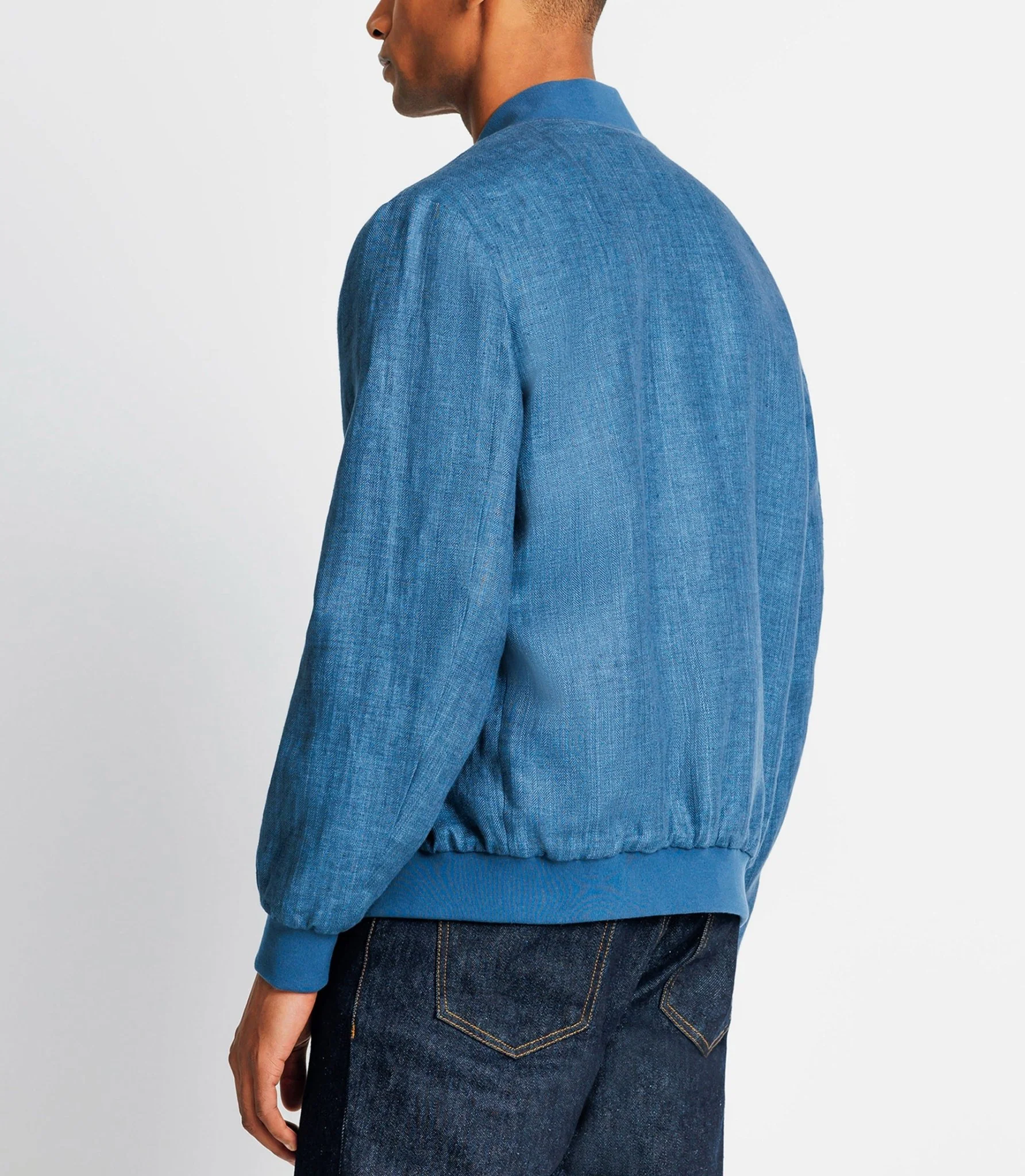 Blouson en lin indigo - Image 4