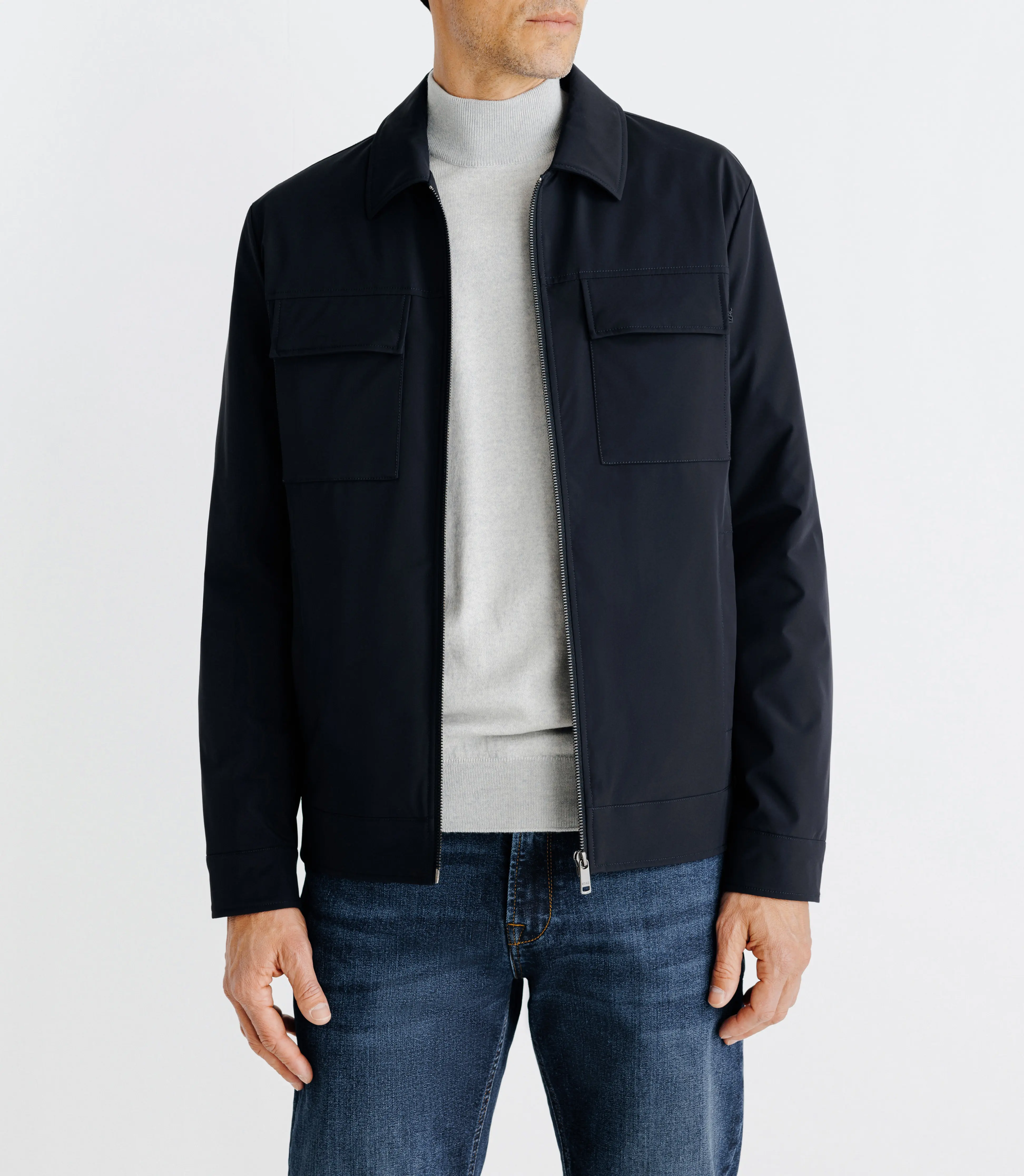 Blouson léger marine - Image 4
