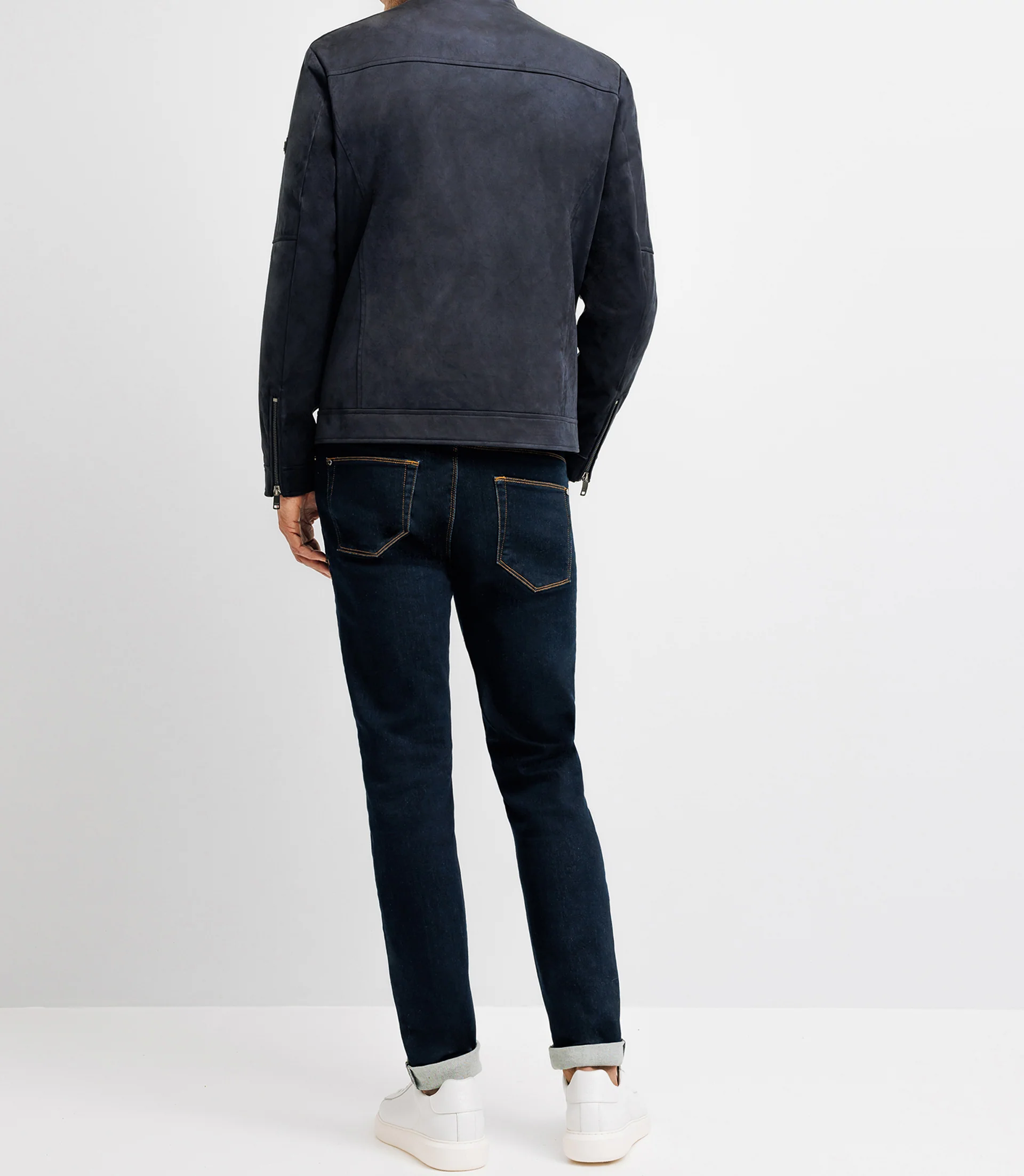 Blouson col montant marine - Image 6