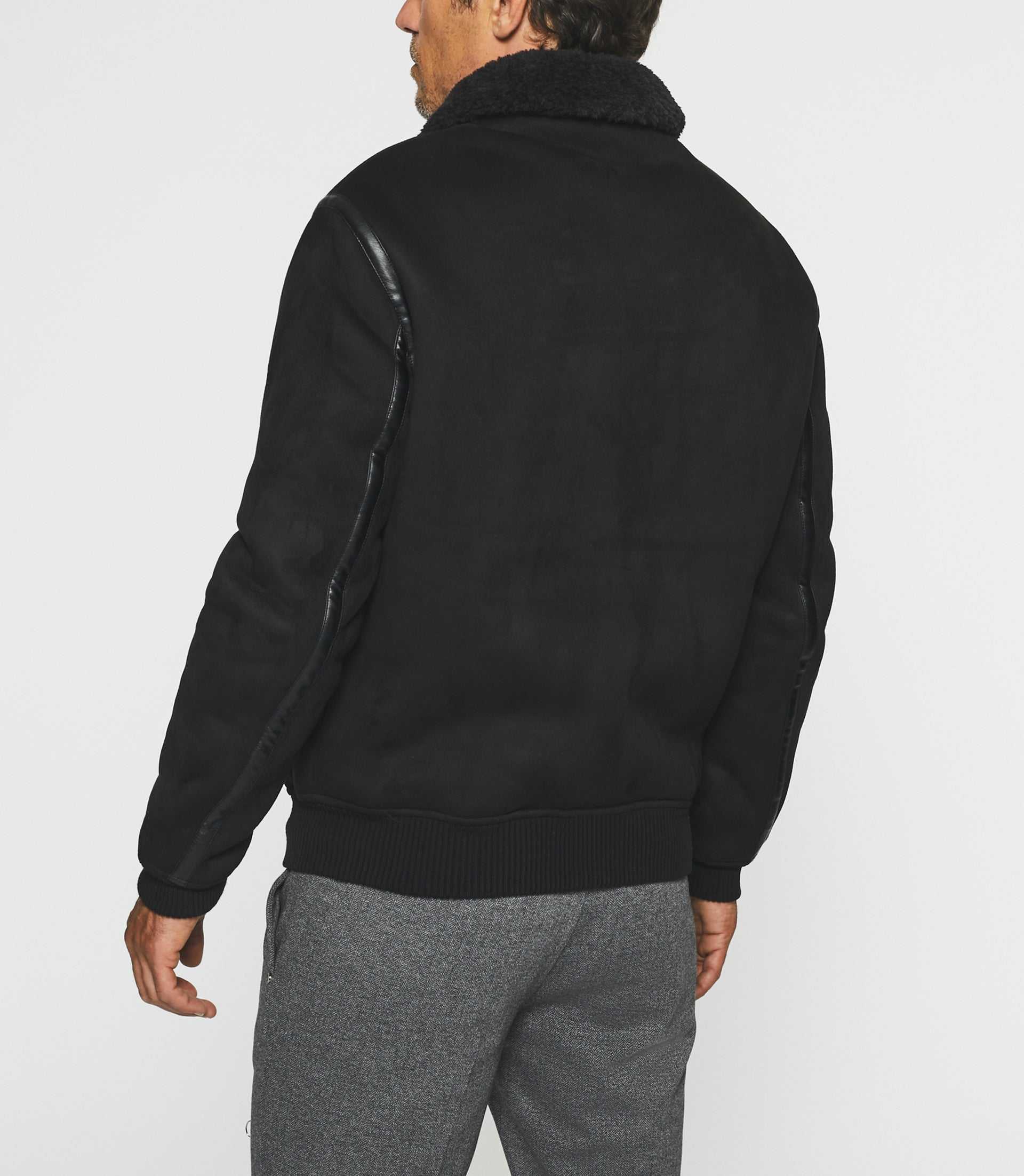 Blouson suède noir QUEEN - Image 4