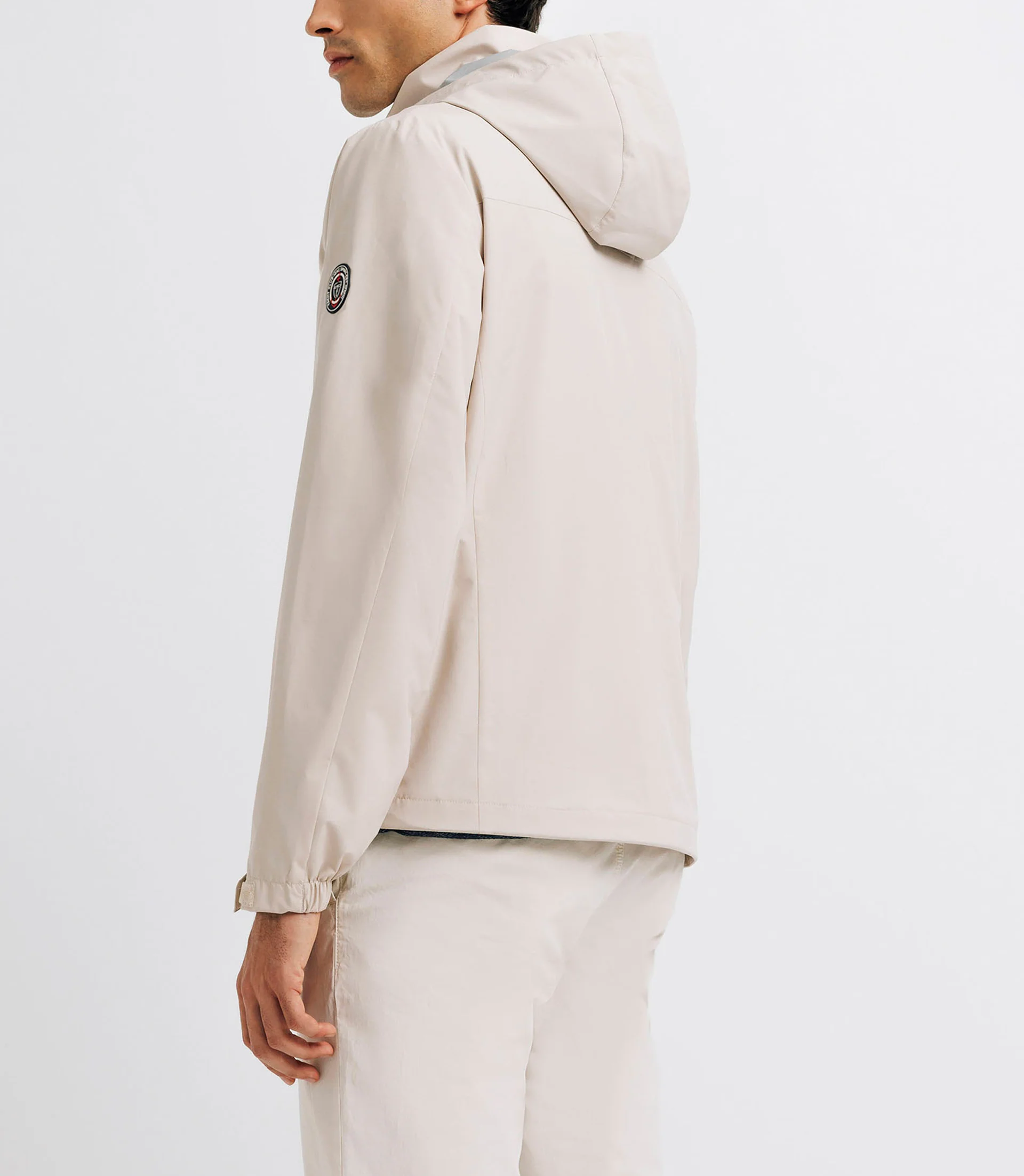 Blouson col montant beige - Image 4
