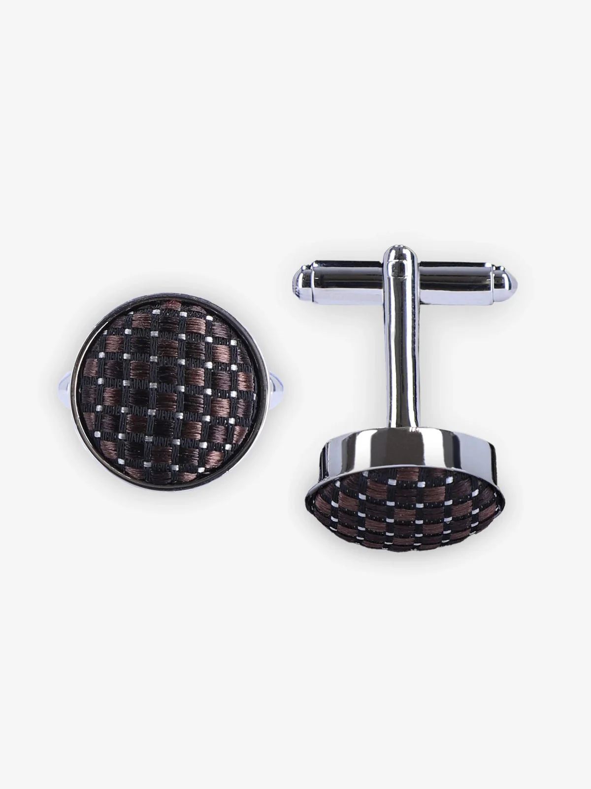 Boutons de manchette marron - Image 2