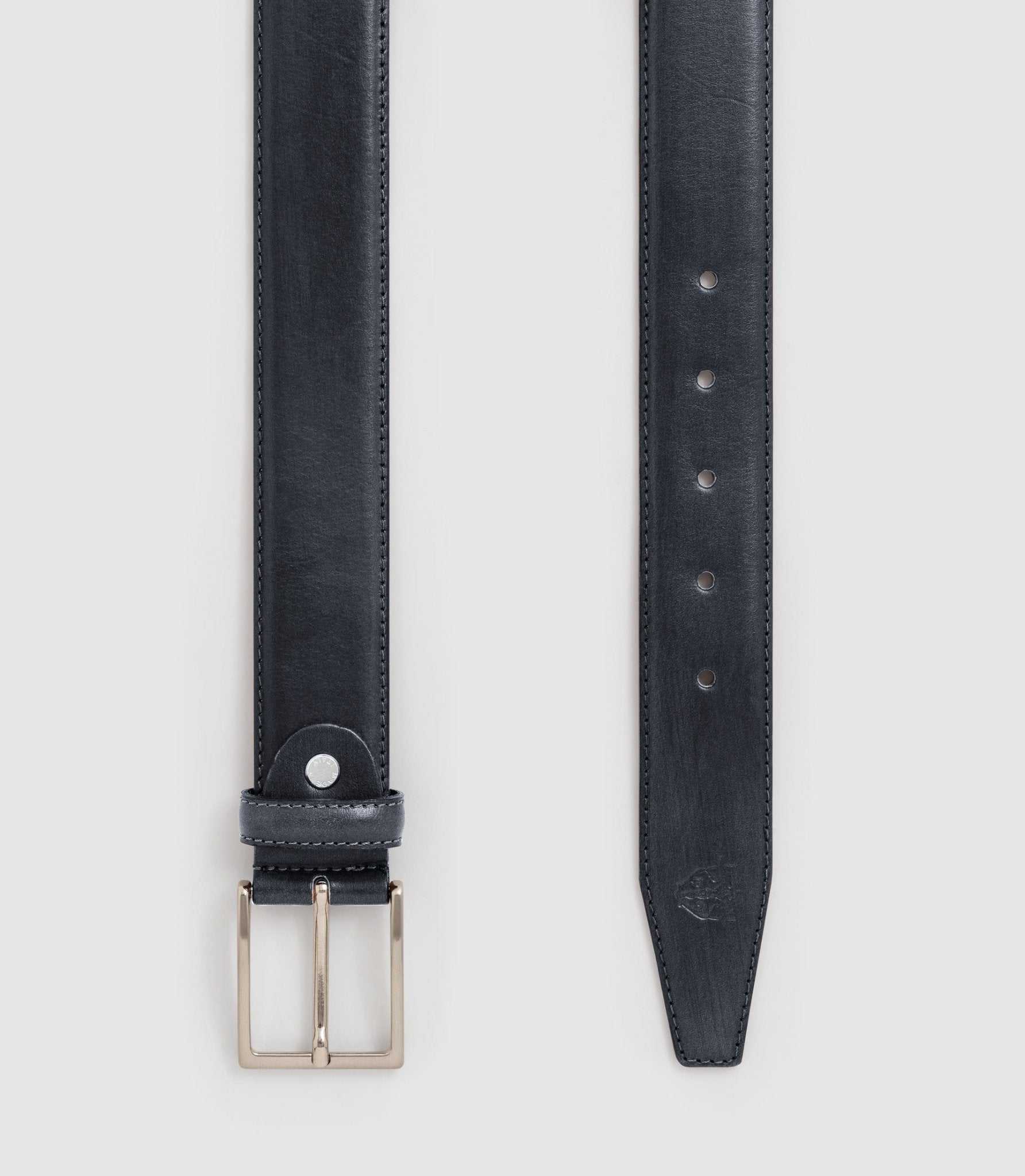 Ceinture 35 mm ajustable en patine marine CALCAZAR - Image 2