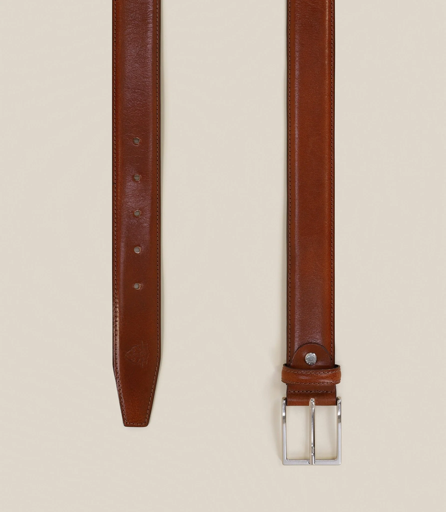Ceinture à sangle réversible marron - Image 3
