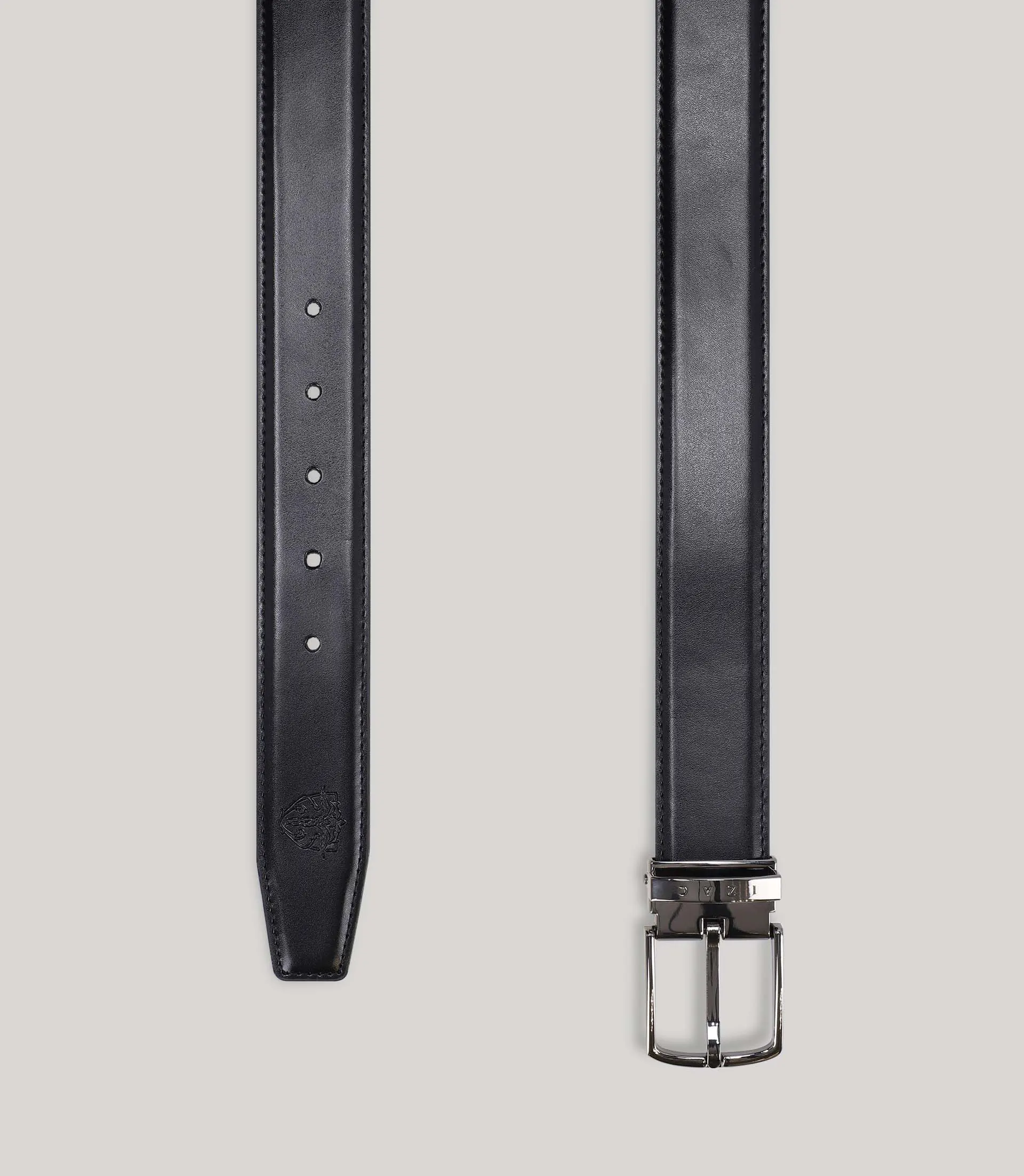 Ceinture réversible noir et marron - Image 3