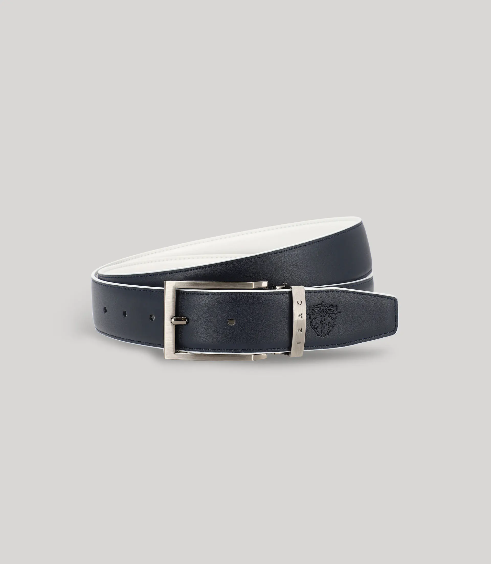 Ceinture réversible blanche et marine - Image 2