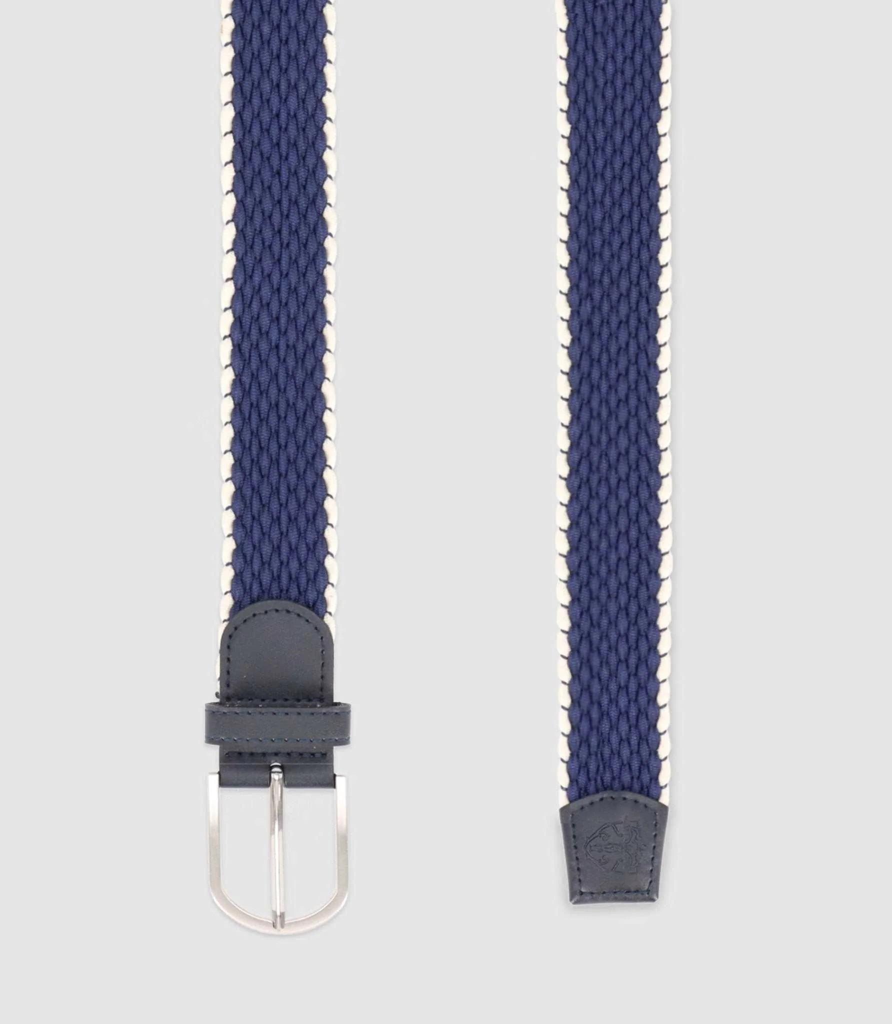 Ceinture tressée et ajustable marine - Image 2