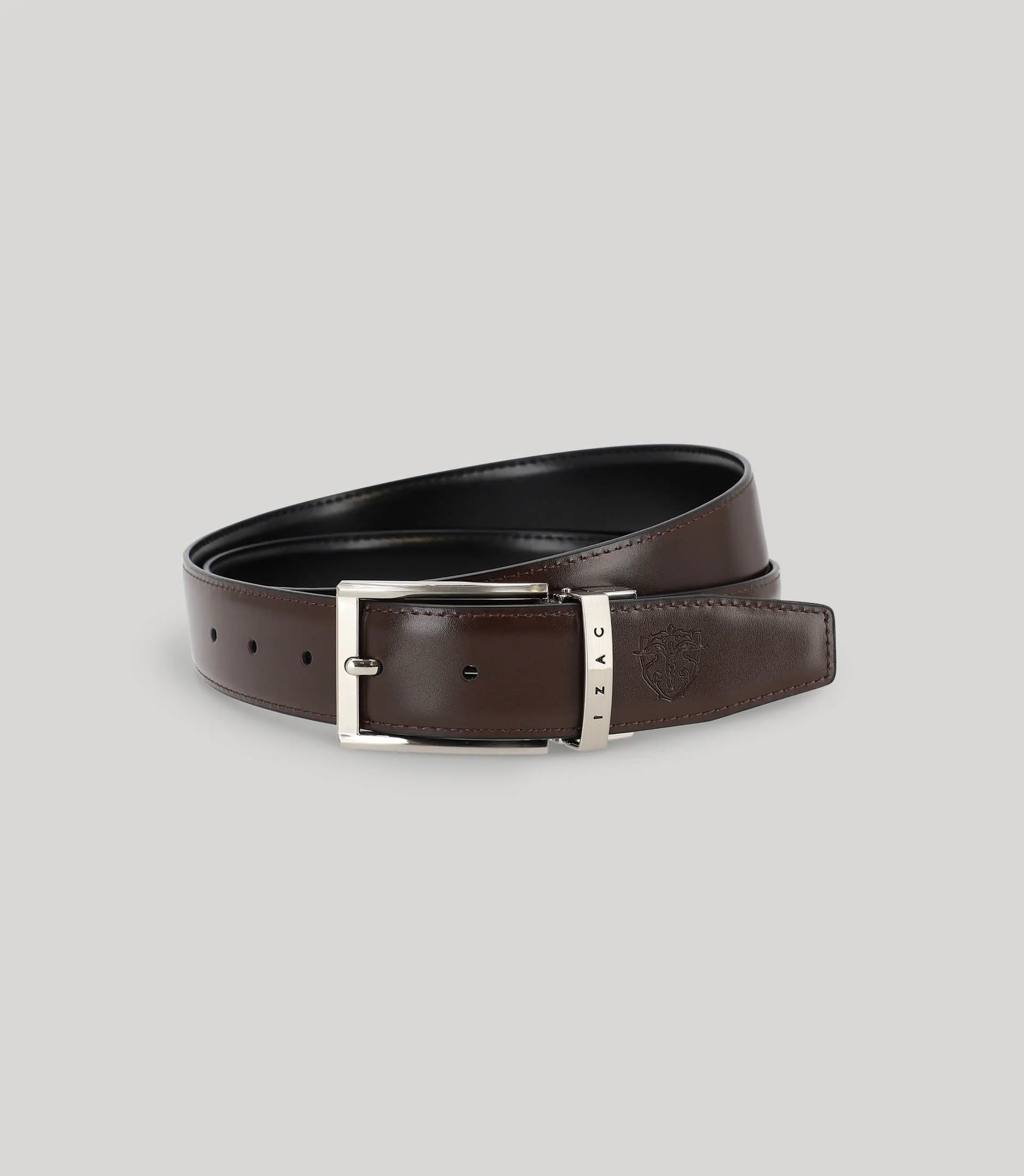 Ceinture réversible noir et marron - Image 2