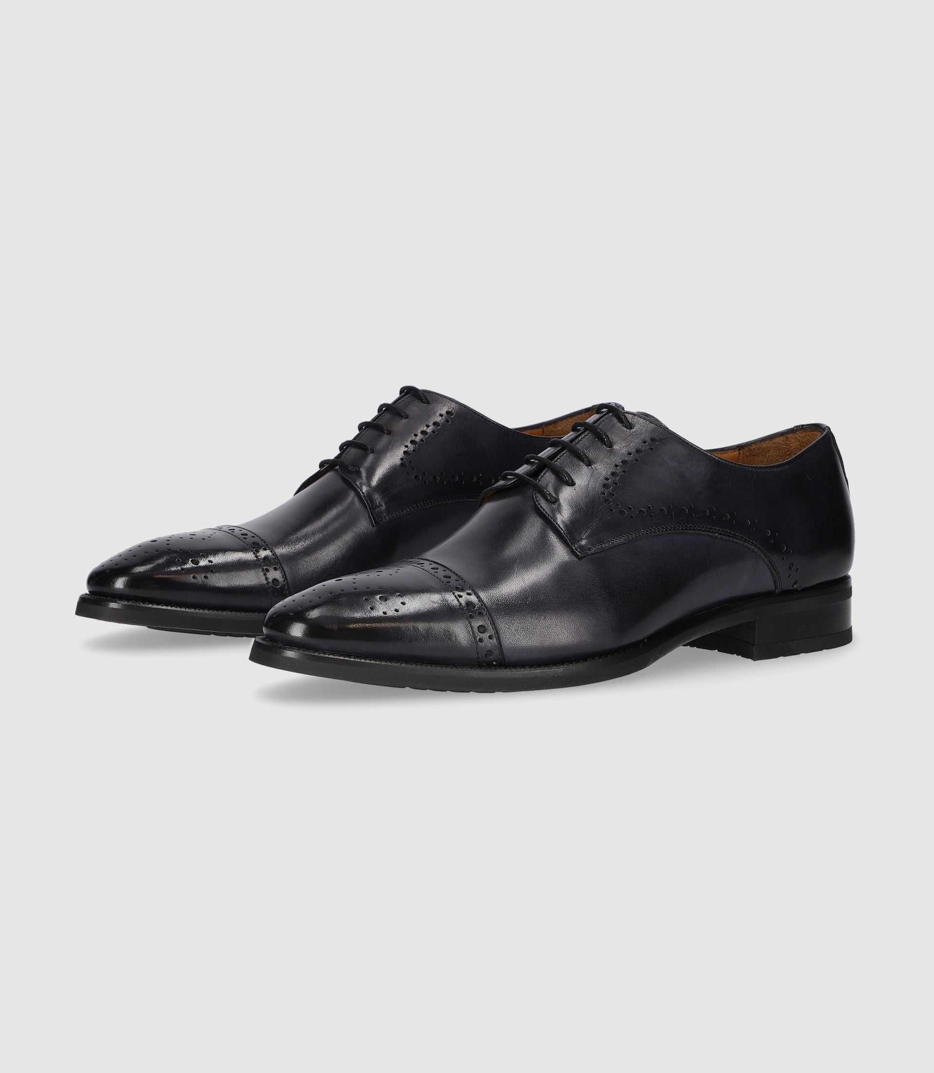 Derby couture en cuir anthracite OCTAVIO - Image 2