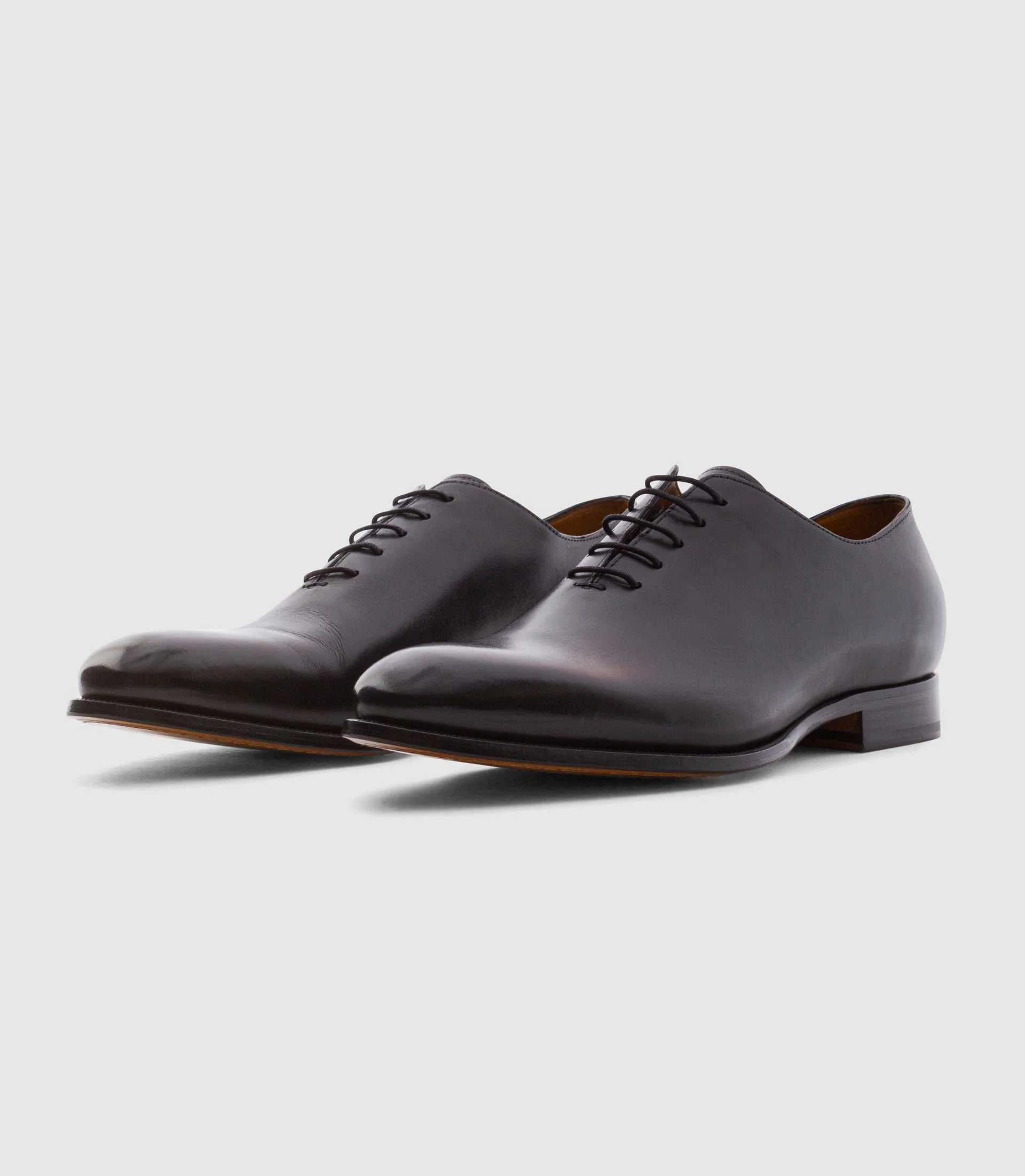 Richelieu en cuir noires EDMONDO - Image 2