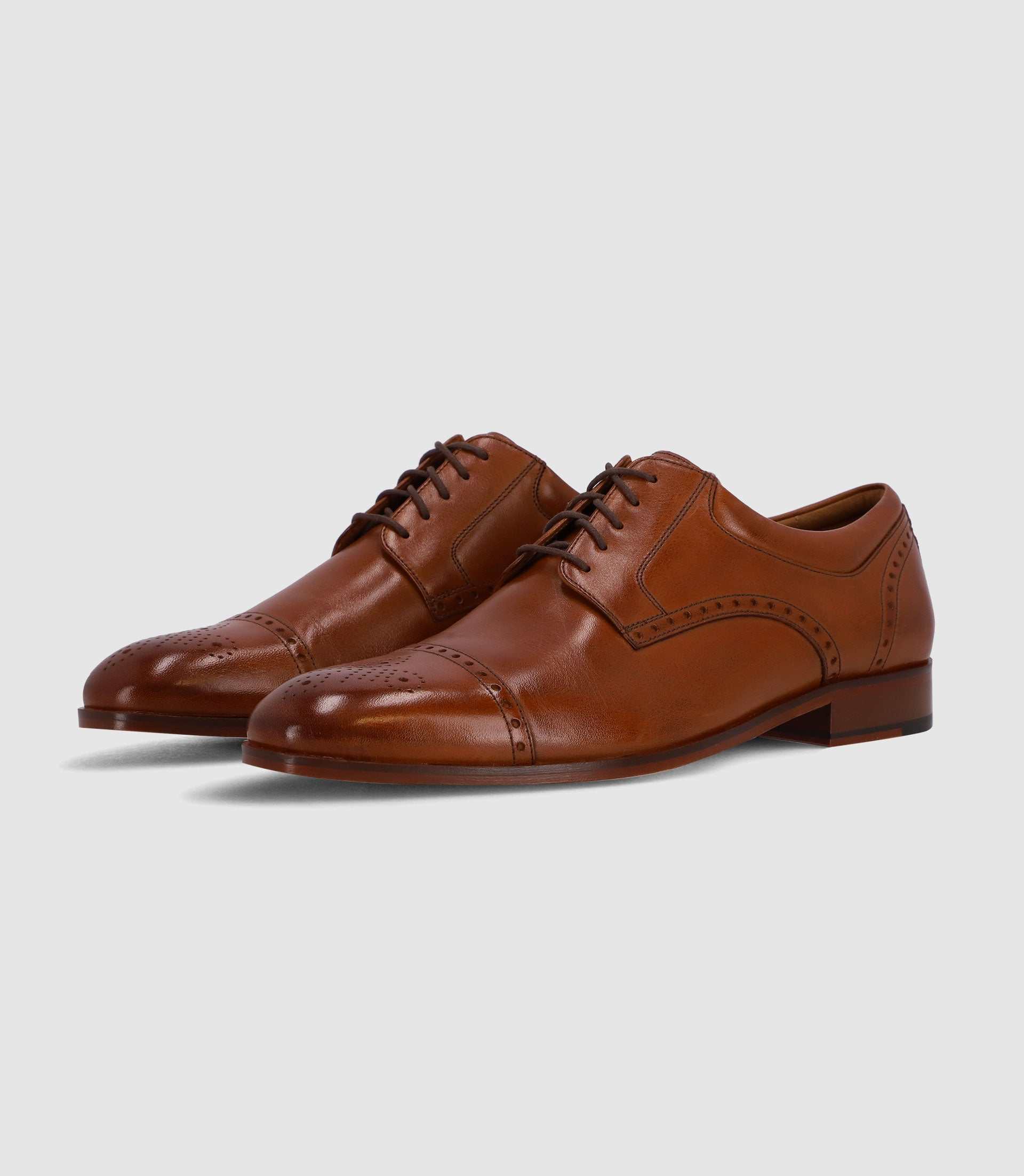 Chaussures derby en cuir marron - Image 6