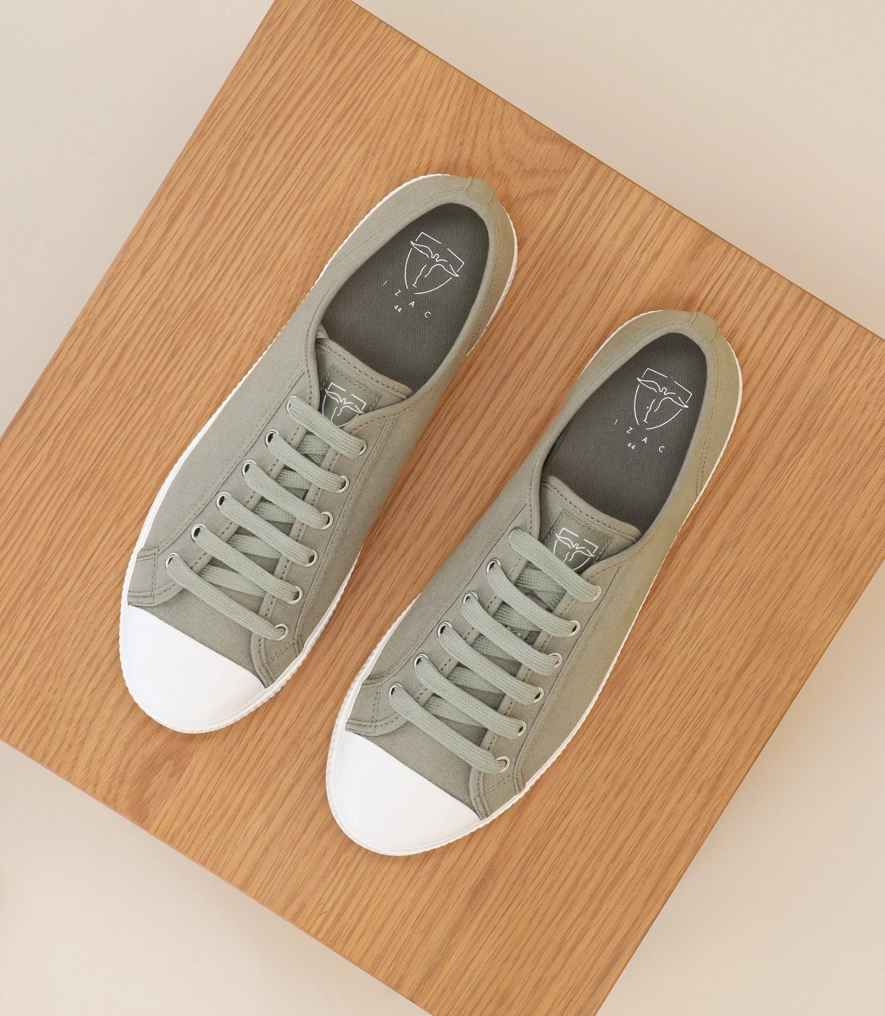 Chaussures baskets en toile kaki - Image 4