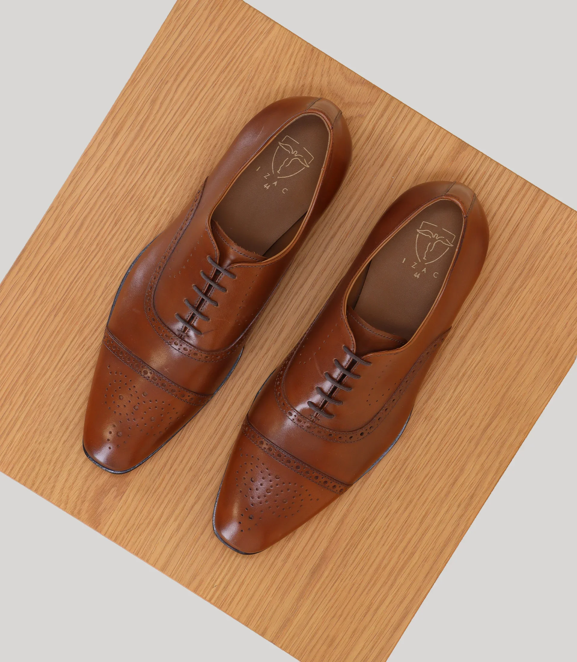 Derby en cuir marron - Image 3