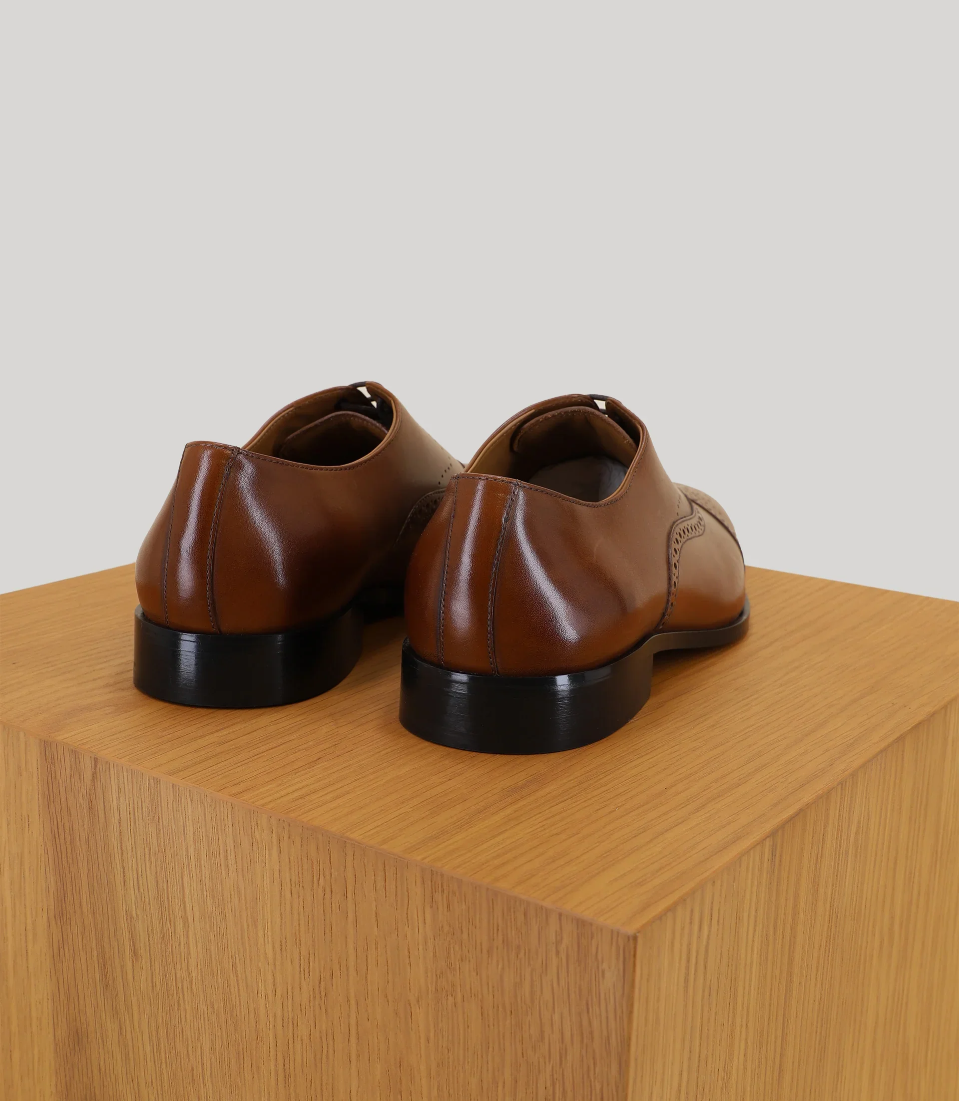 Derby en cuir marron - Image 4