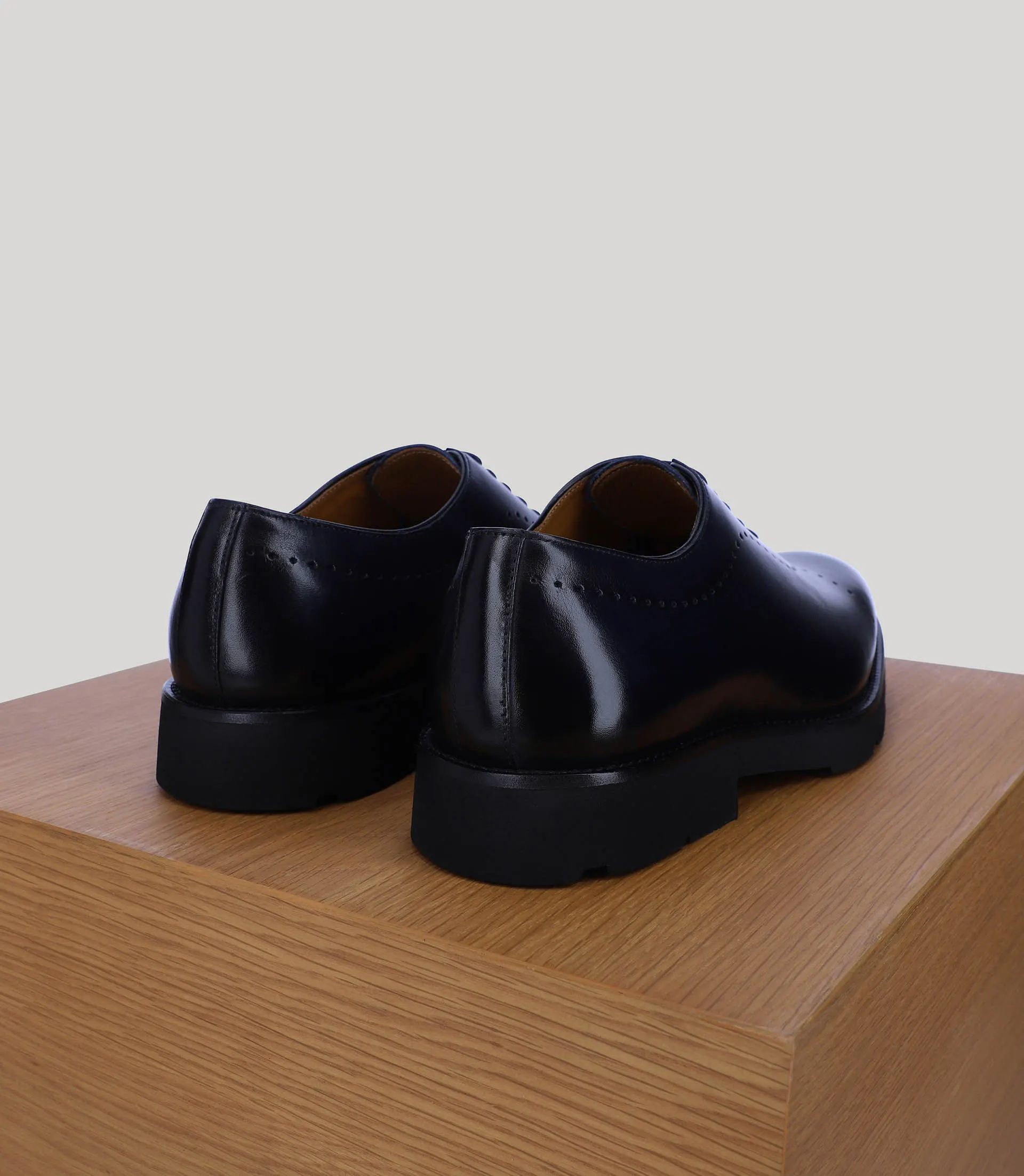 Richelieu en cuir marine - Image 4