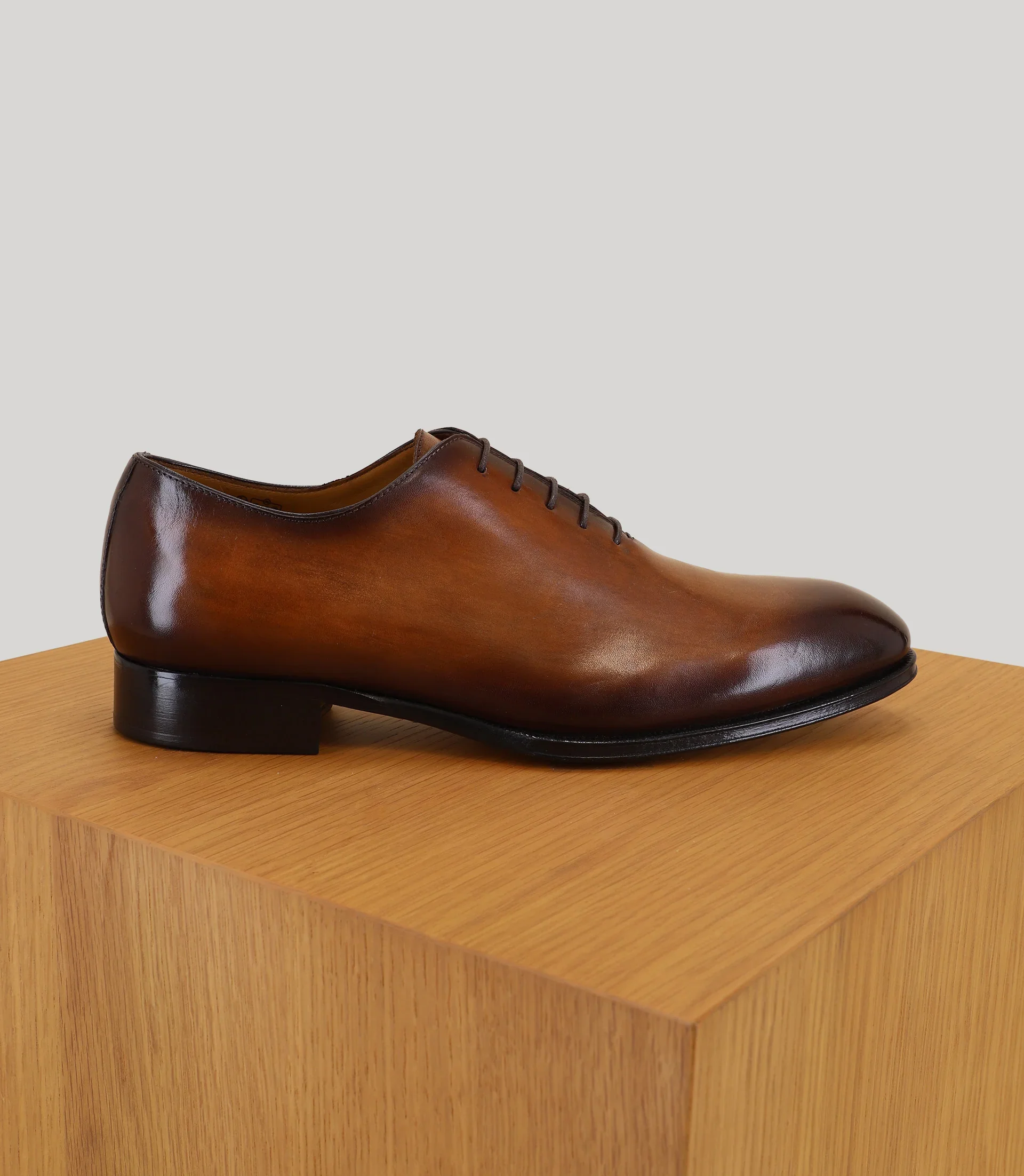 Richelieu en cuir marron - Image 2