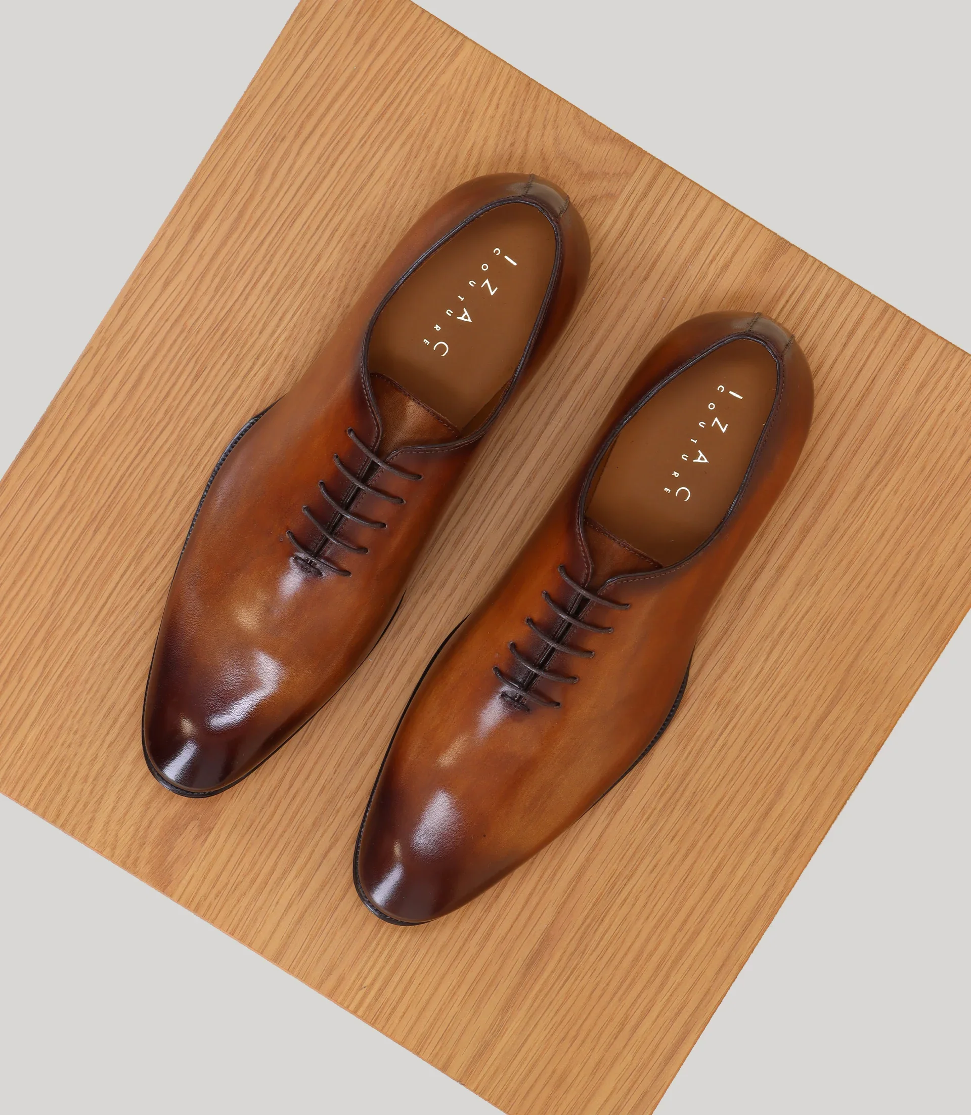 Richelieu en cuir marron - Image 3