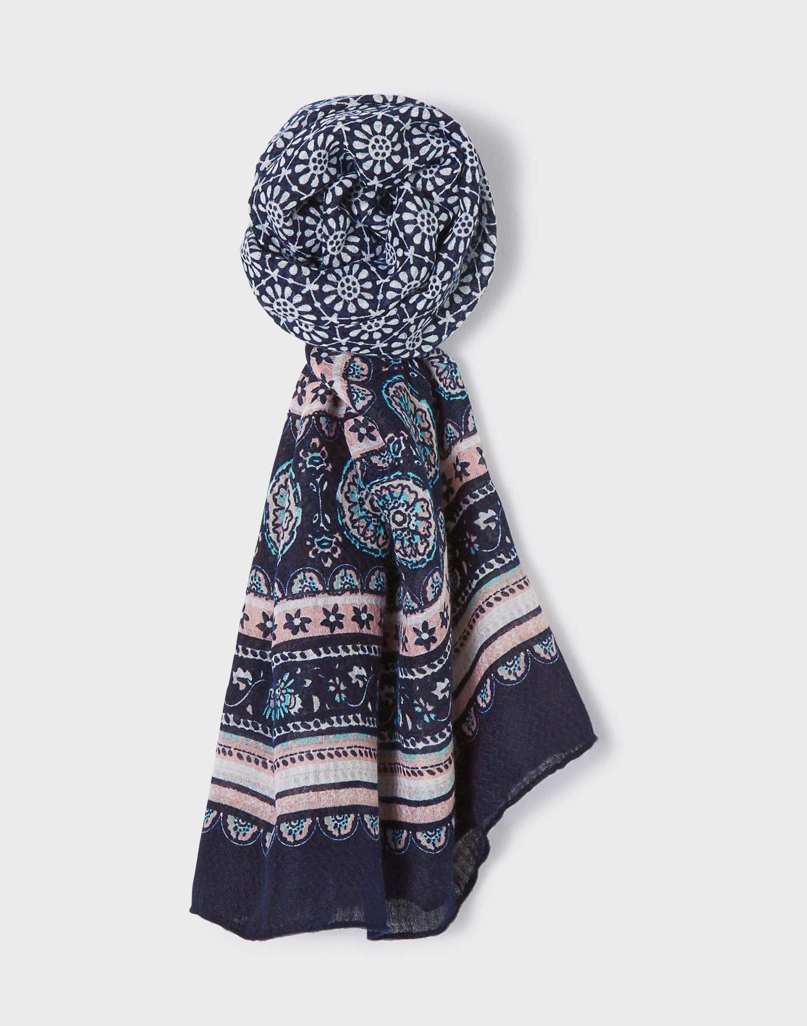 Echarpe chèche motif mandala "Venice"