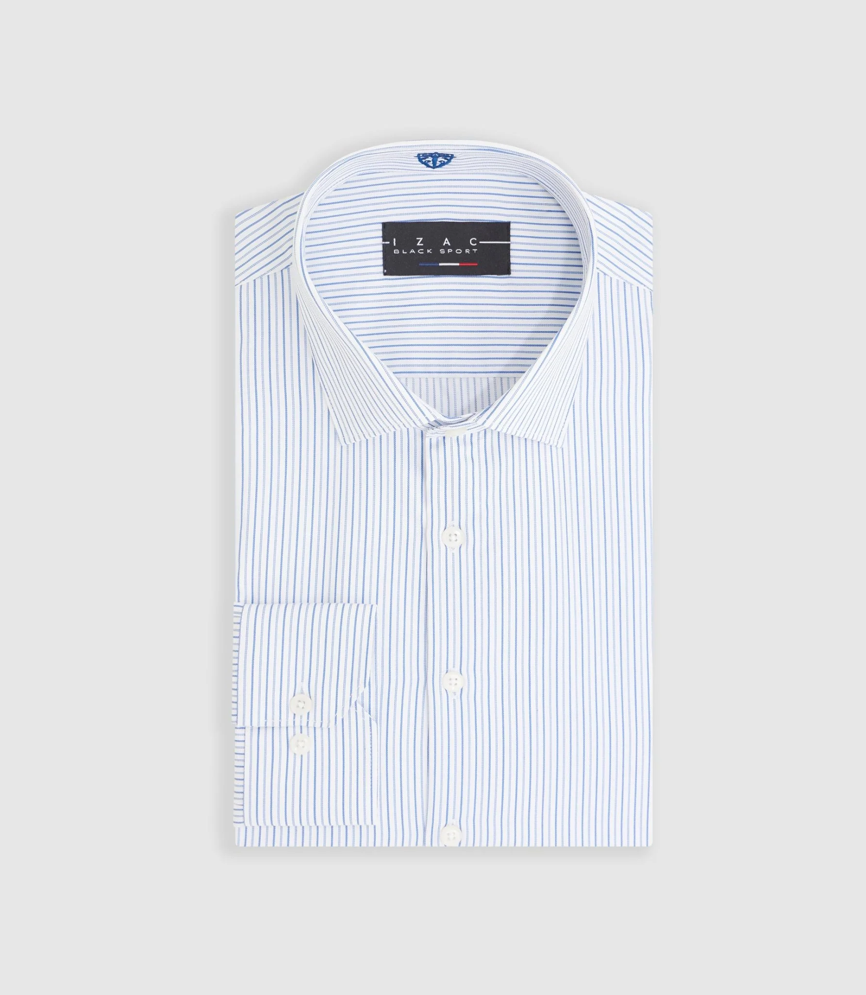 Chemise à rayures bleu ciel "Mazen"