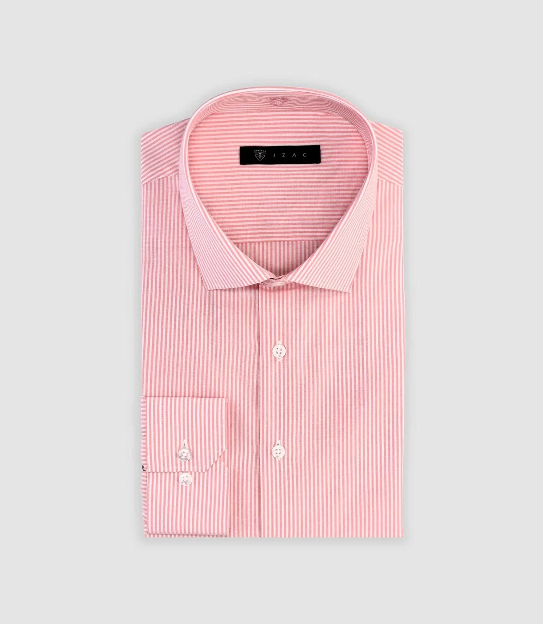 Chemise slim à rayures rose MADDOX - Image 3