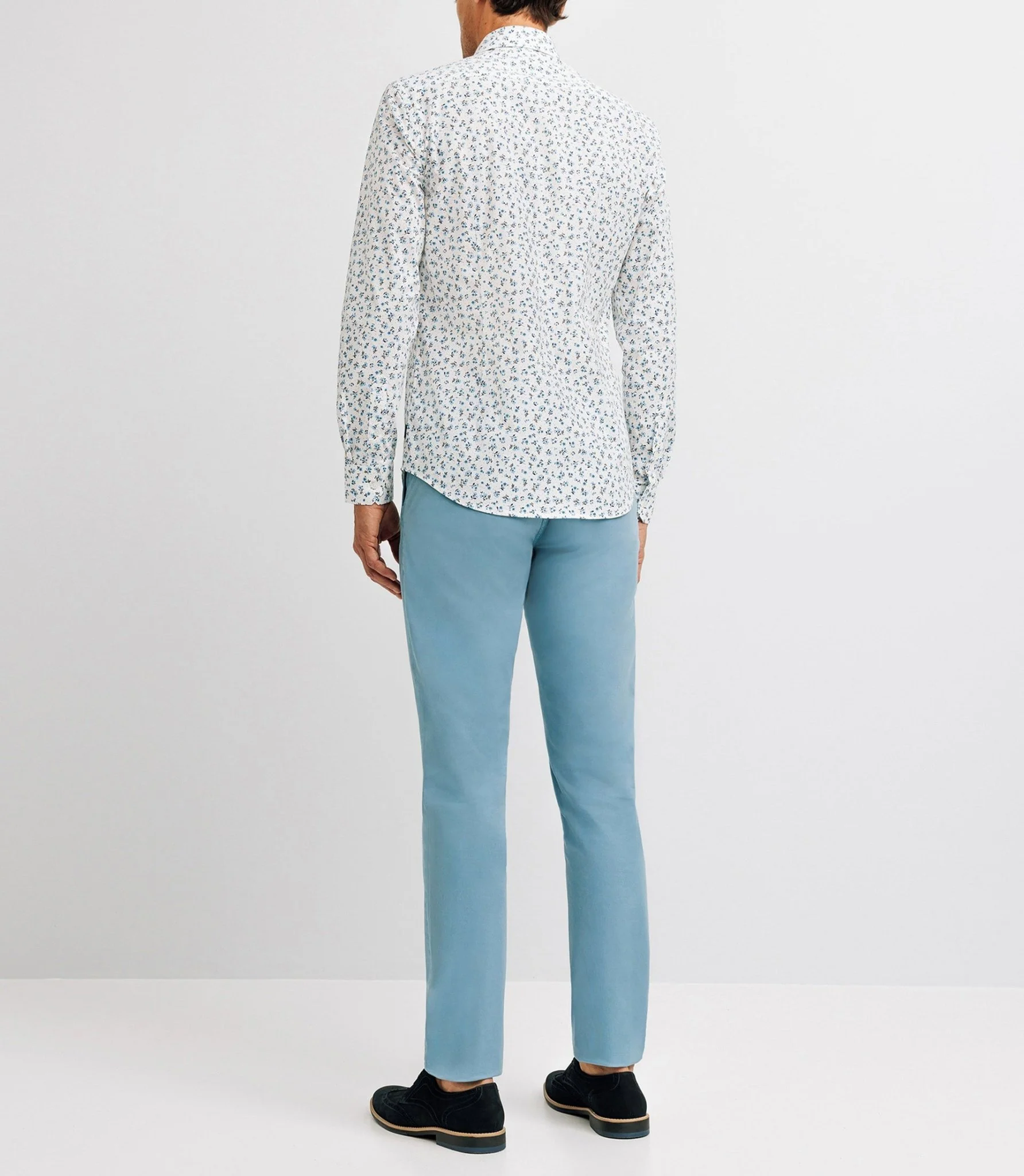 Chemise ville imprimée bleue - Image 2