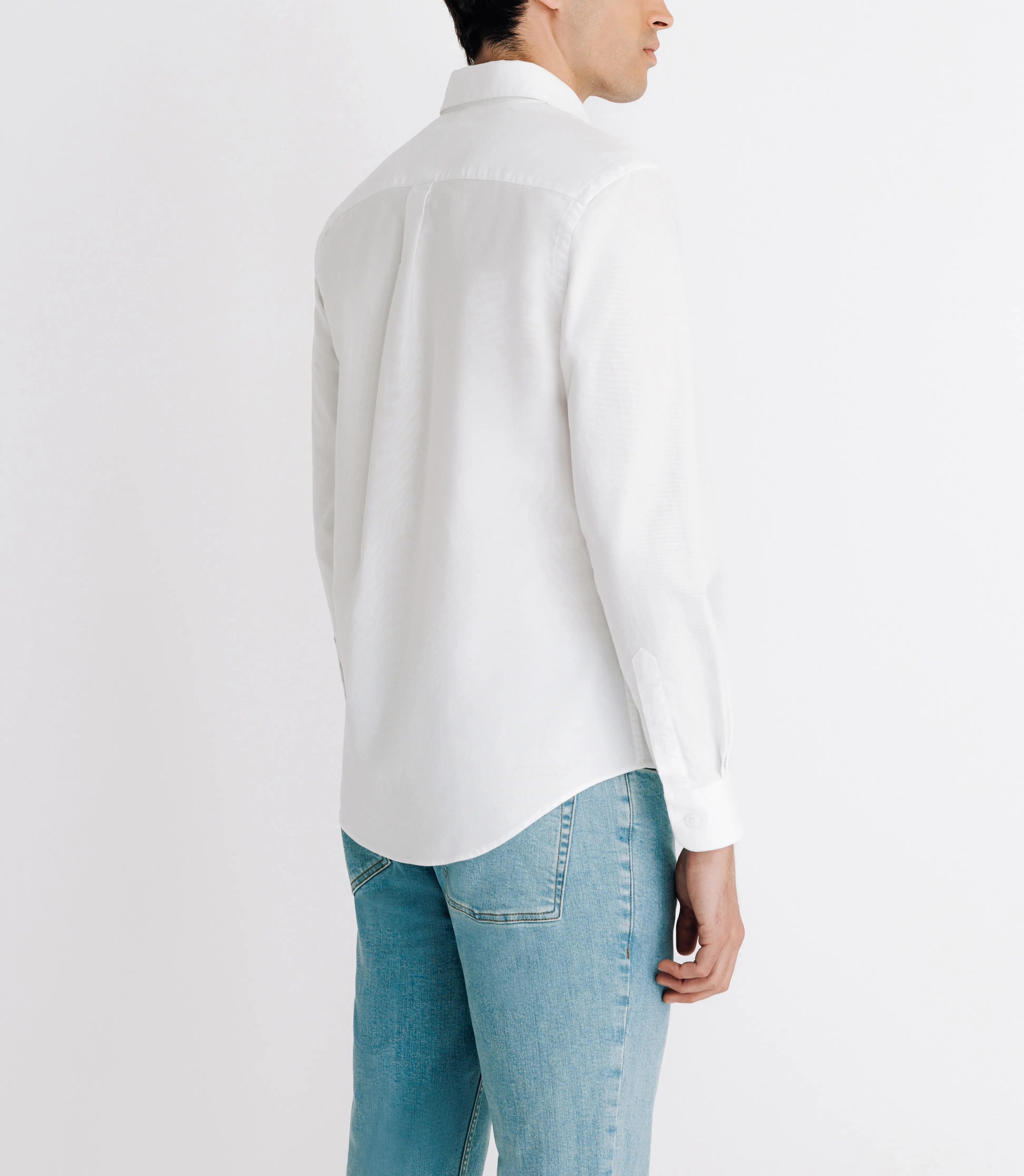 Chemise avec col boutonné blanche - Image 4
