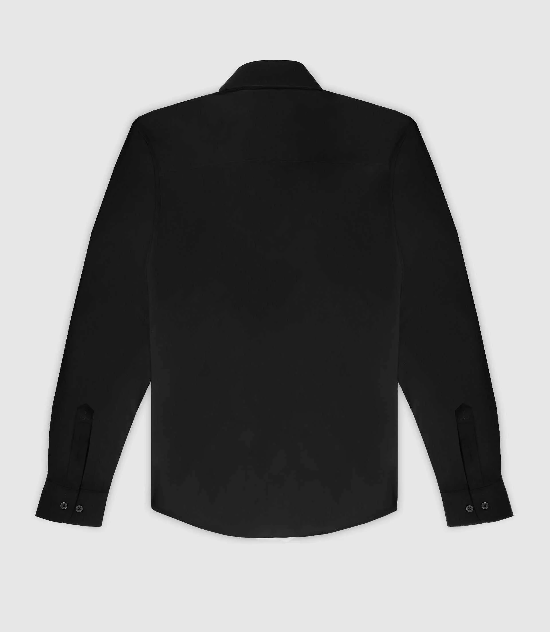 Chemise casual noire - Image 2