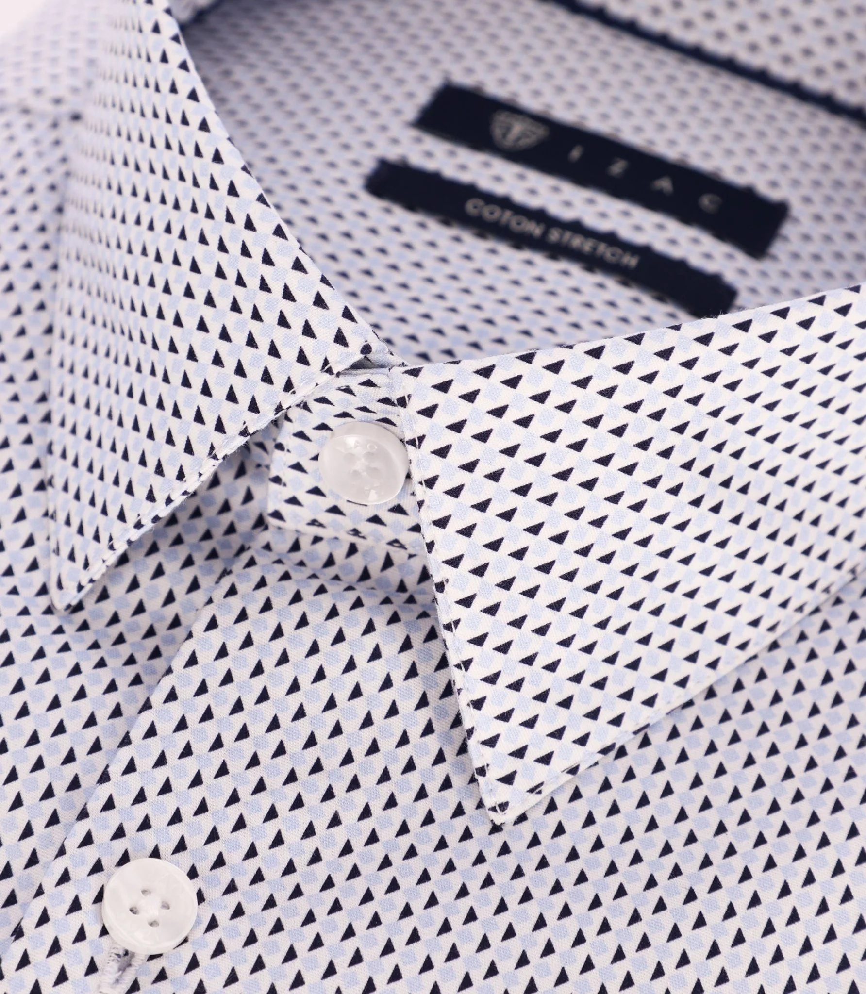 Chemise imprimée ajustée ciel - Image 2