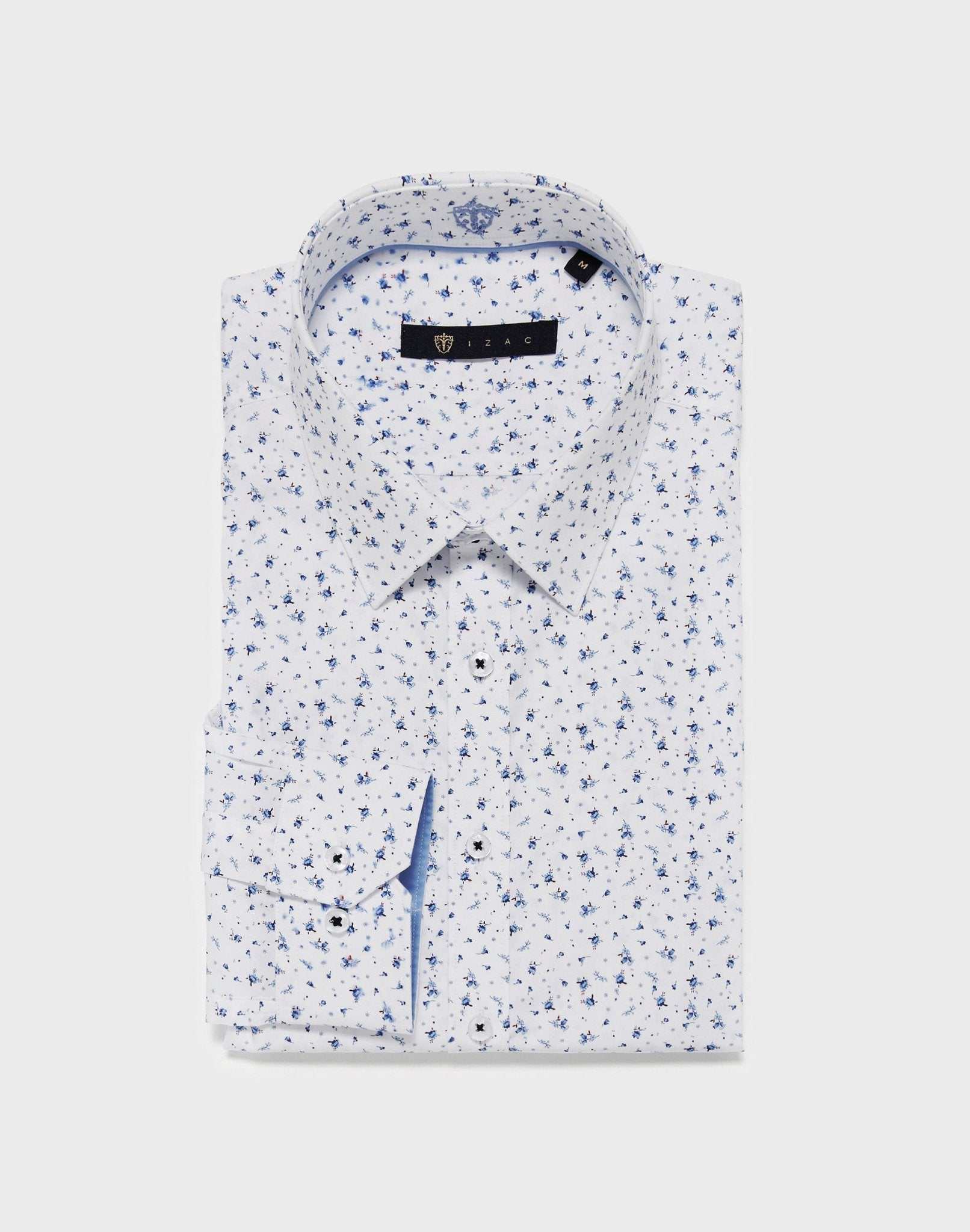 Chemise coton blanc imprimé