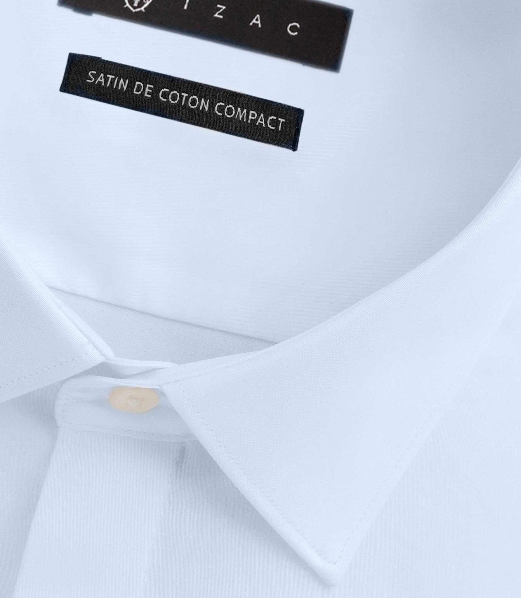 Chemise en satin de coton ciel SATINCACHE - Image 2