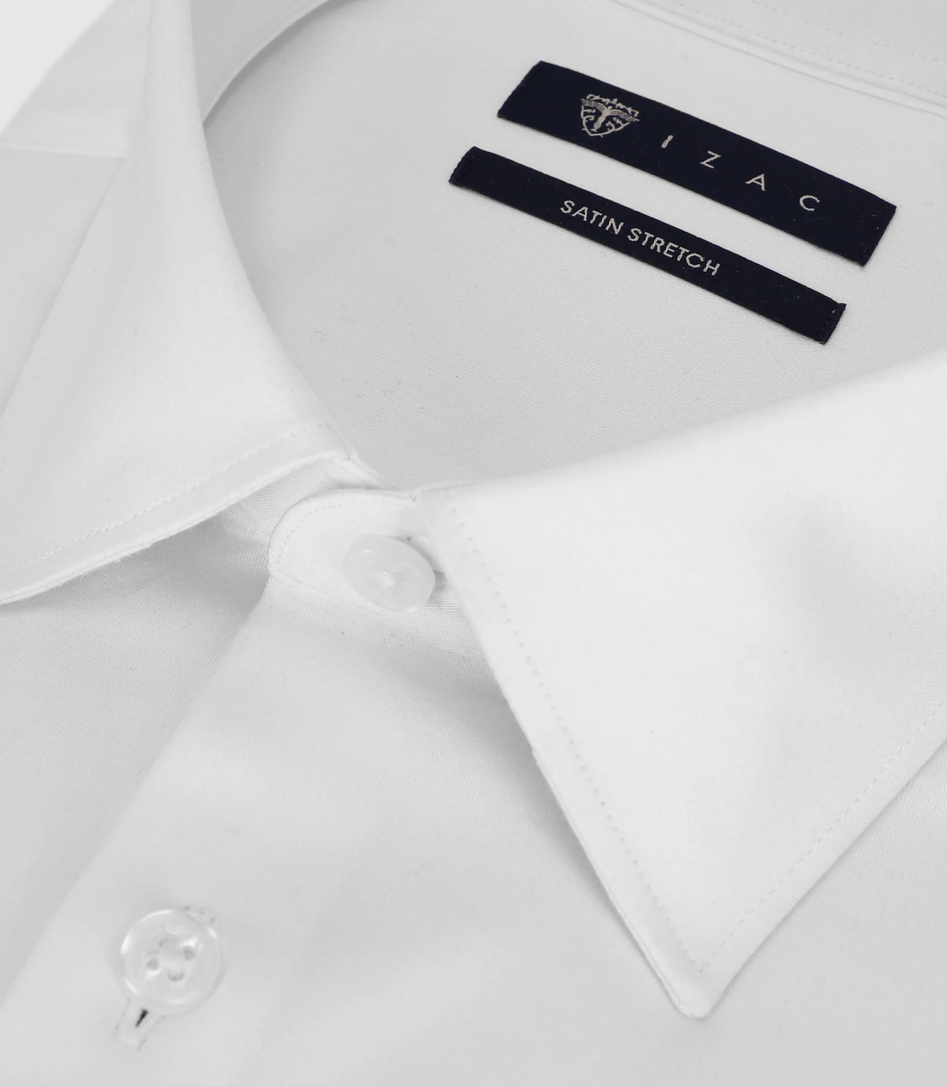 Chemise en satin stretch blanche - Image 2