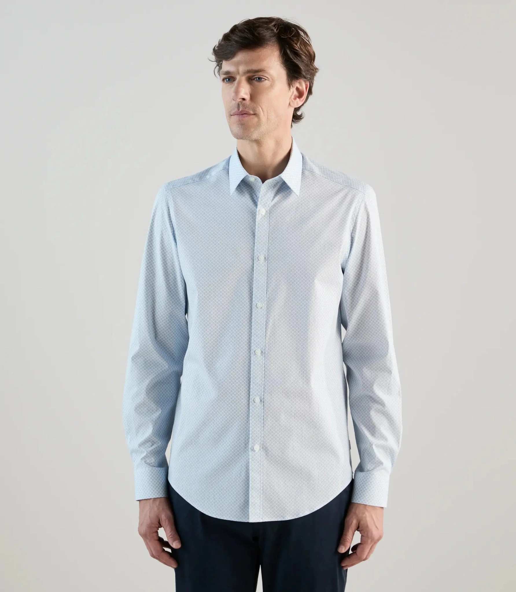 Chemise fantaisie ciel