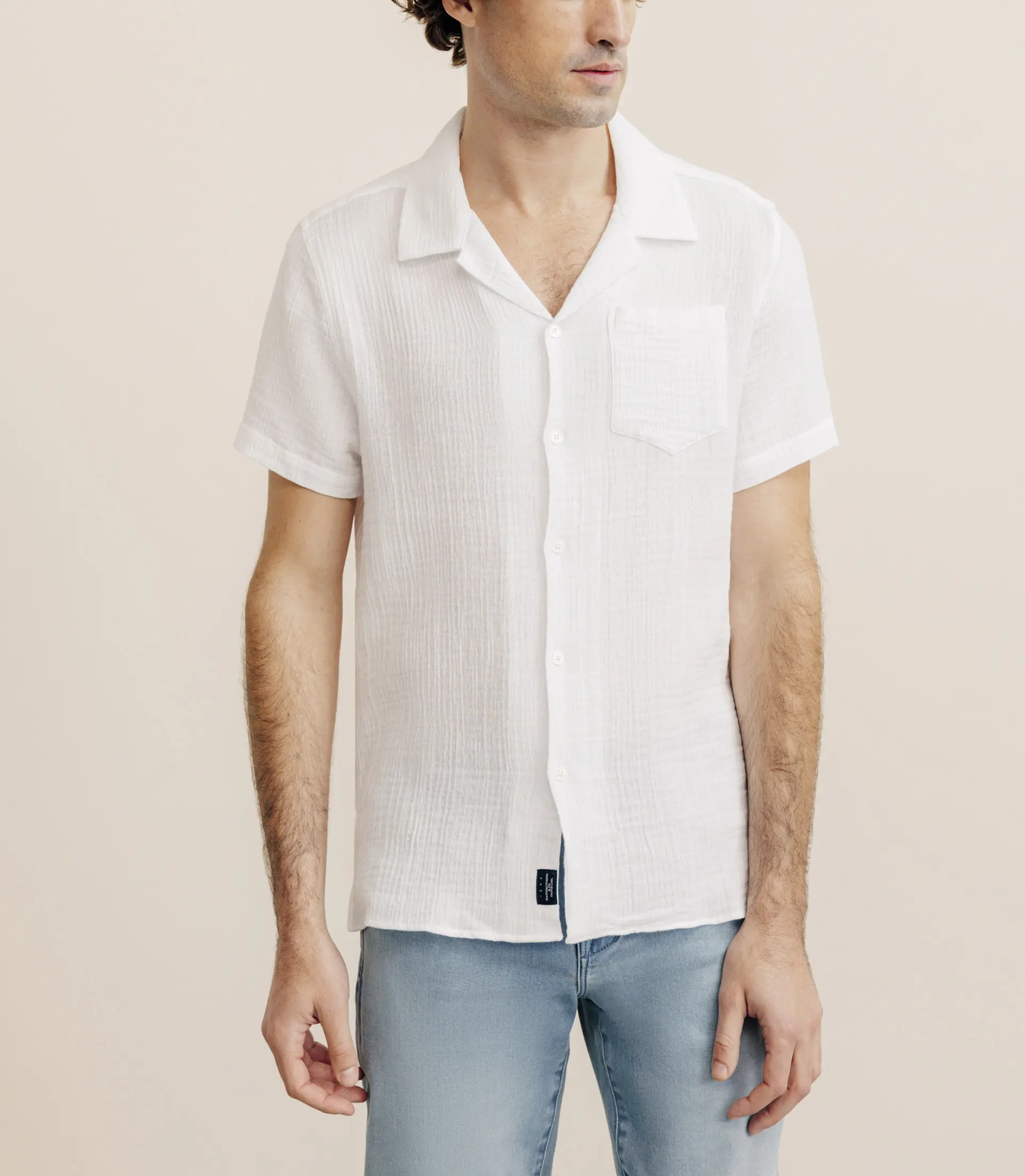 Chemise gaze de coton blanche