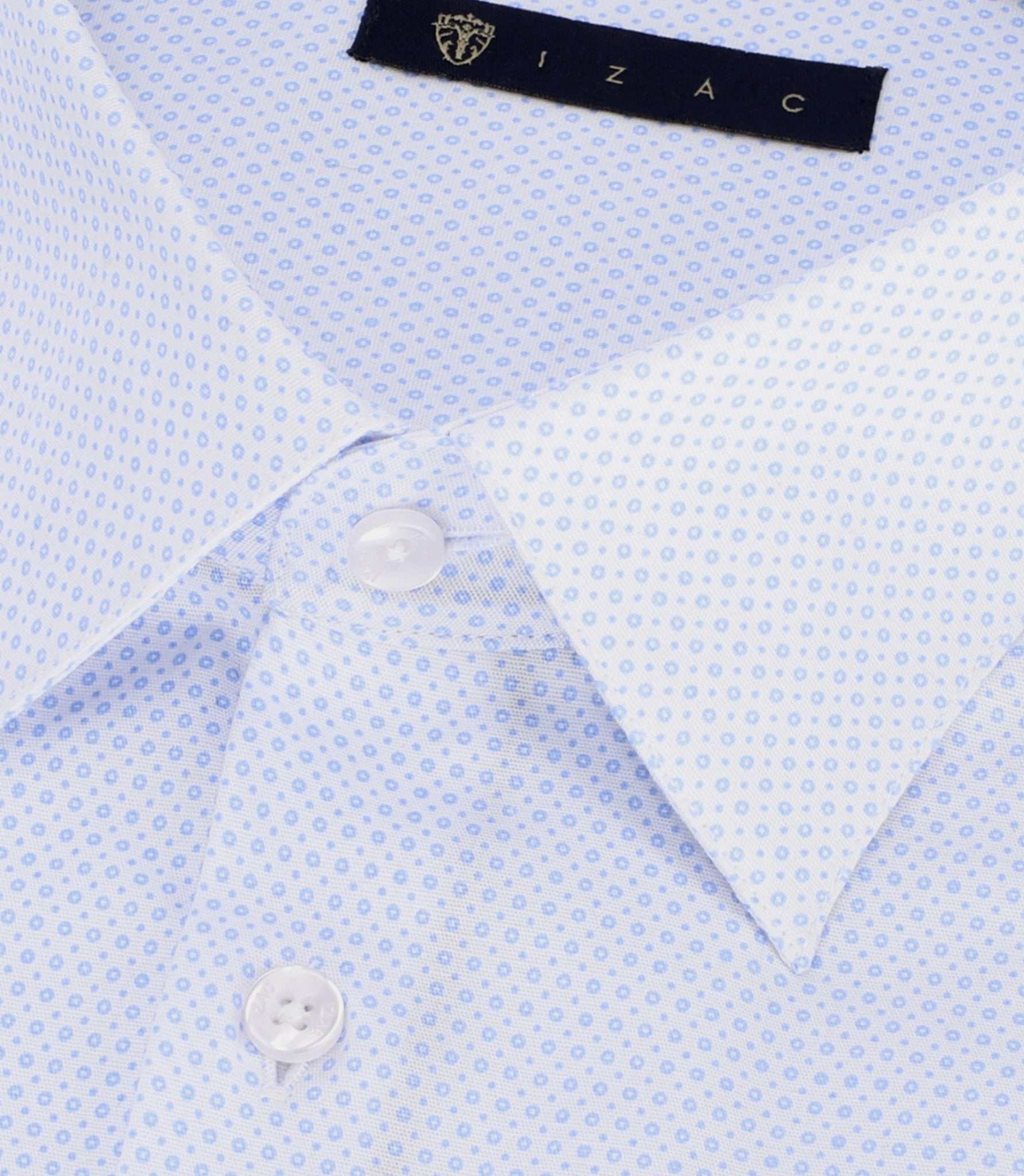 Chemise imprimée micro motifs blanc PEPIN - Image 2