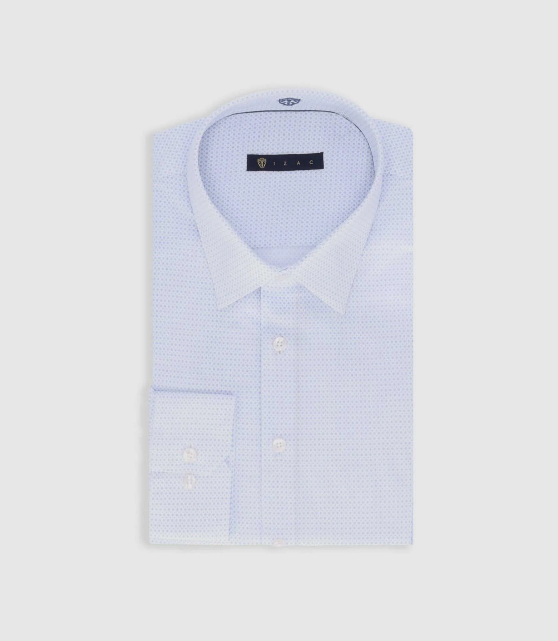 Chemise imprimée micro motifs blanc PEPIN - Image 3
