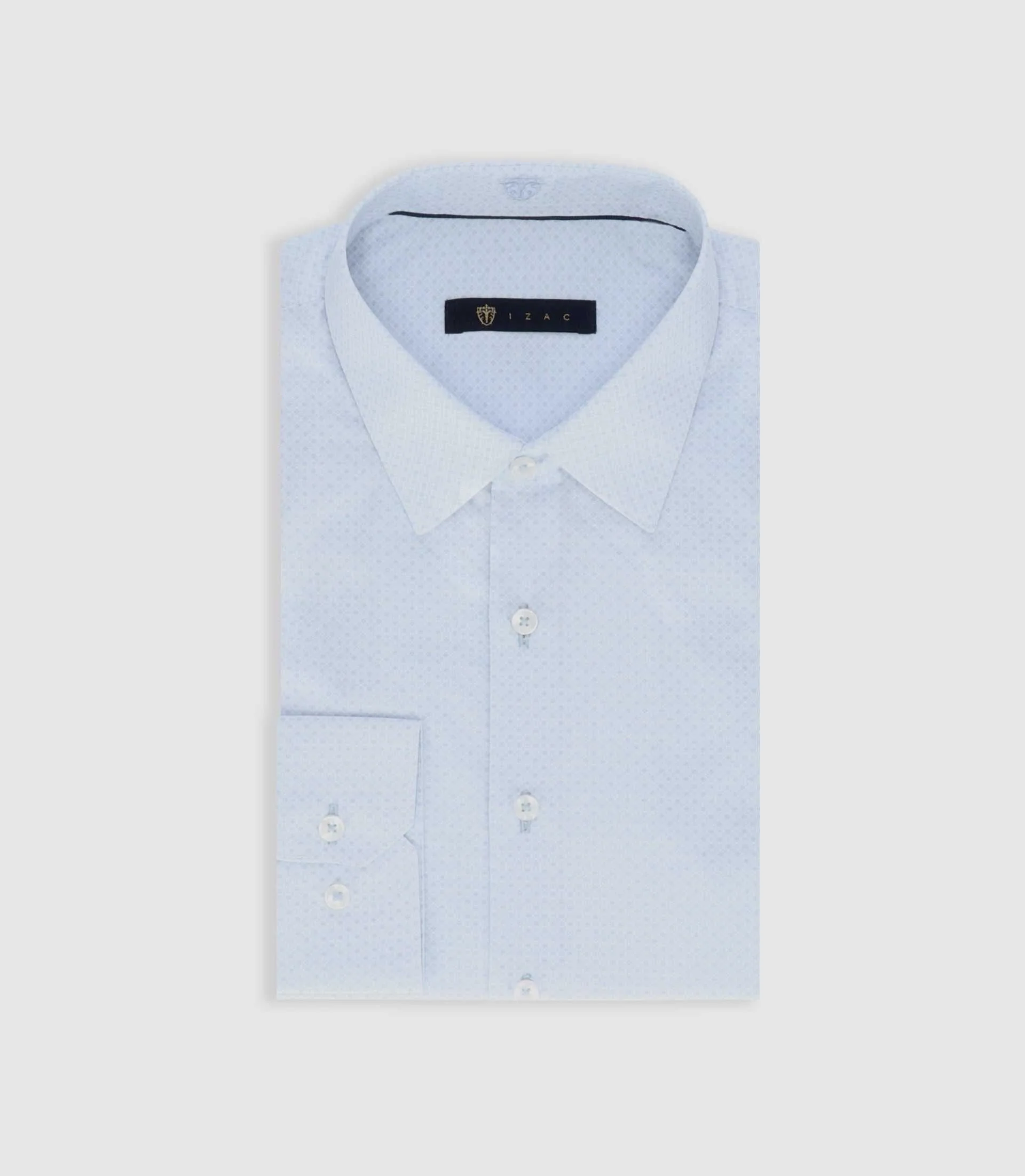 Chemise à imprimé micro motifs ciel PABLITO - Image 3