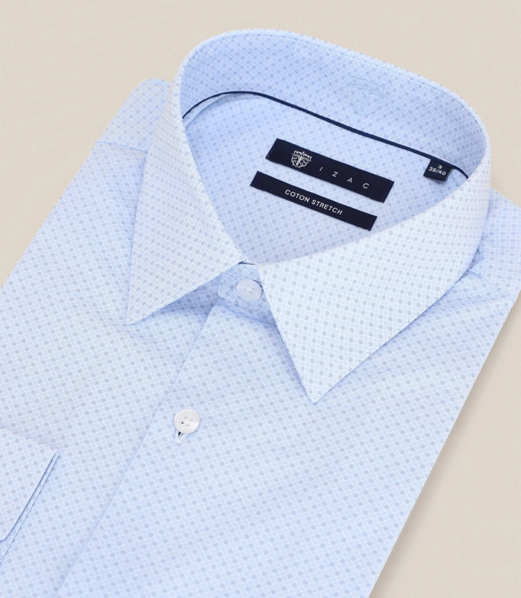 Chemise infroissable ciel - Image 2