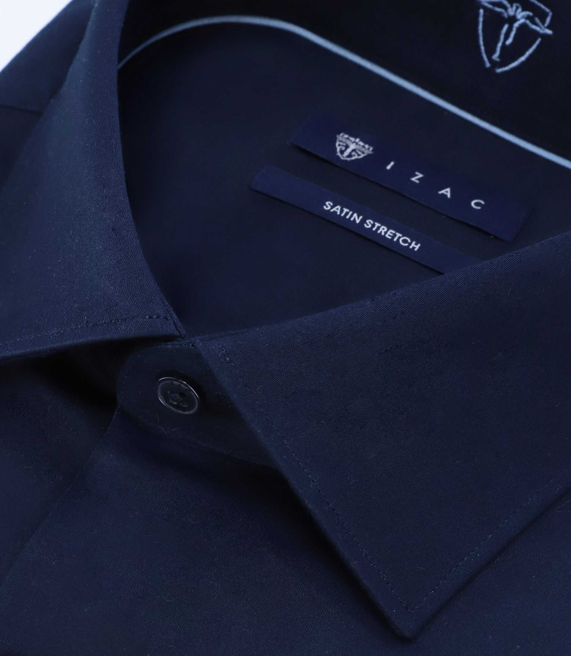 Chemise slim marine - Image 2