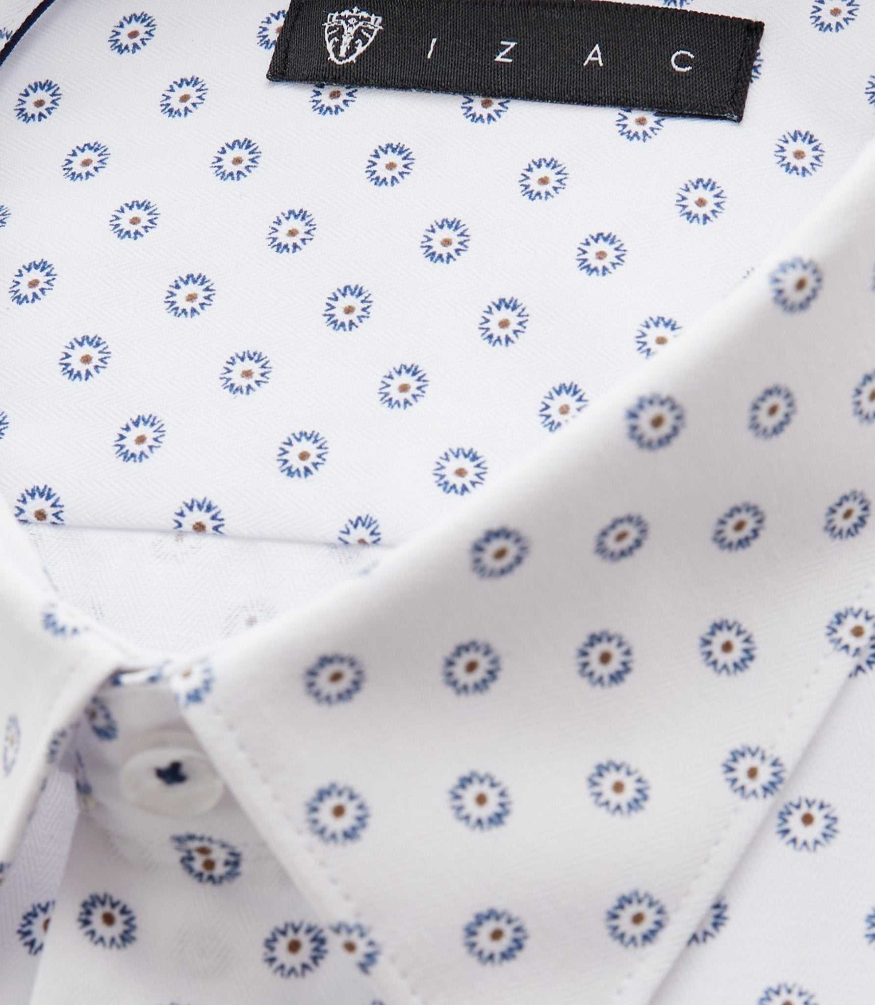Chemise ville blanche et marine "Difast009" - Image 2