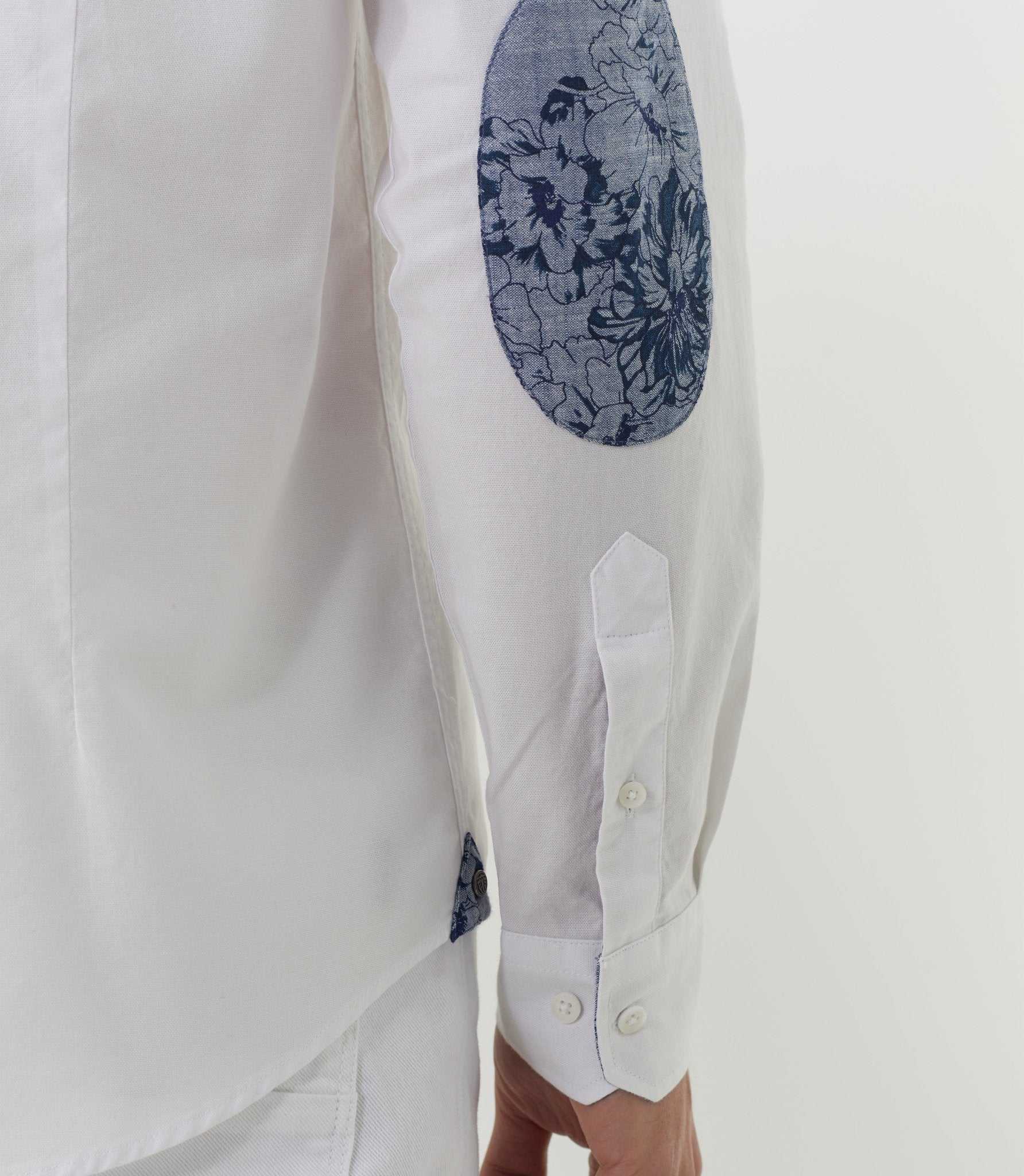 Chemise casual blanche "Tod" - Image 3