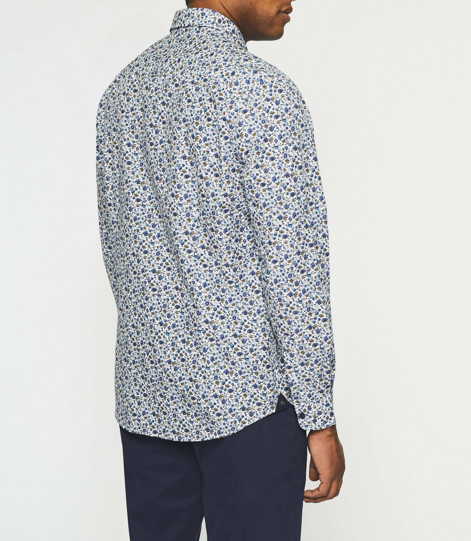 Chemise à imprimé bleu JOANI - Image 4