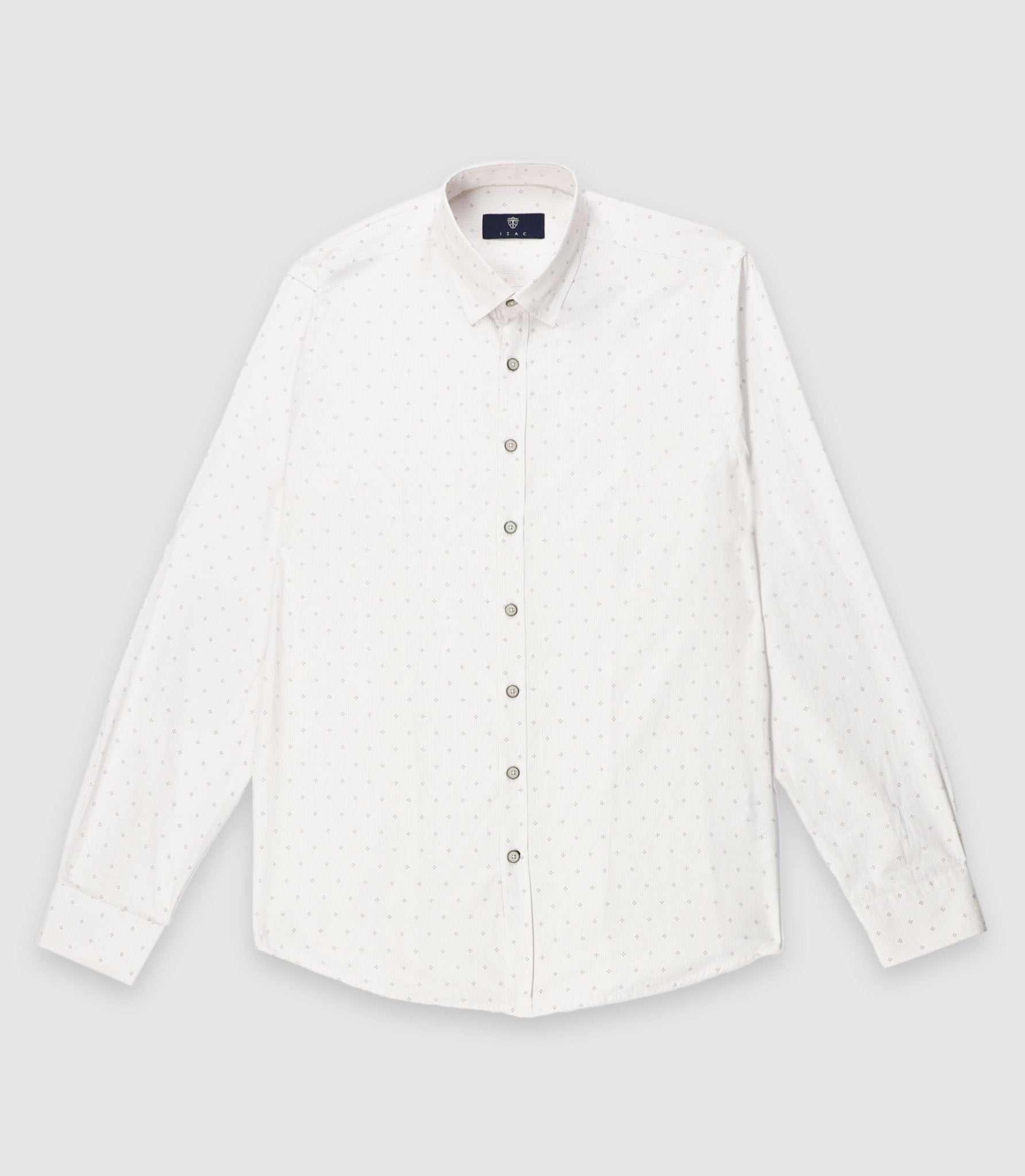 Chemise regular camel et blanche KELLYOUT